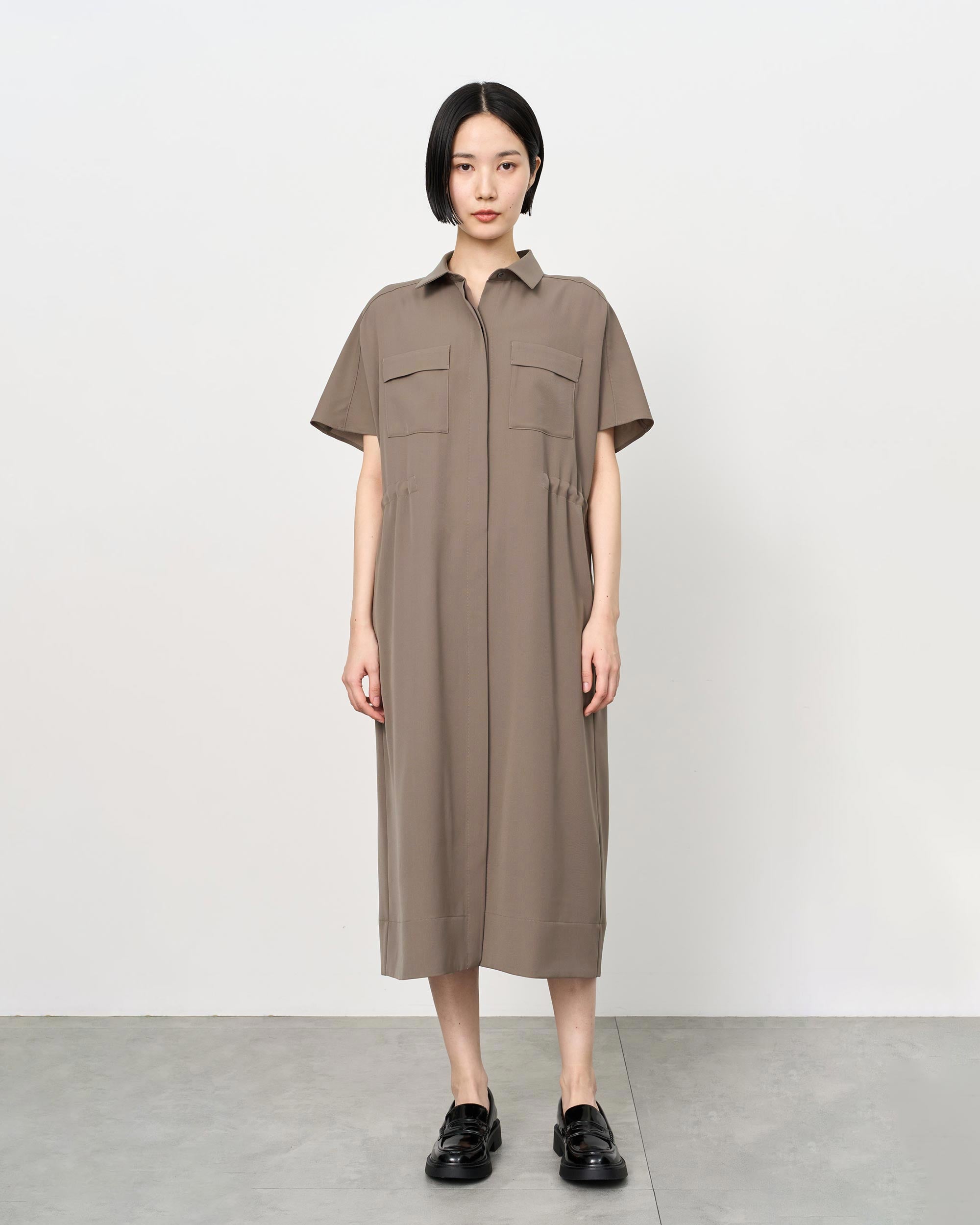 ロングシャツワンピース