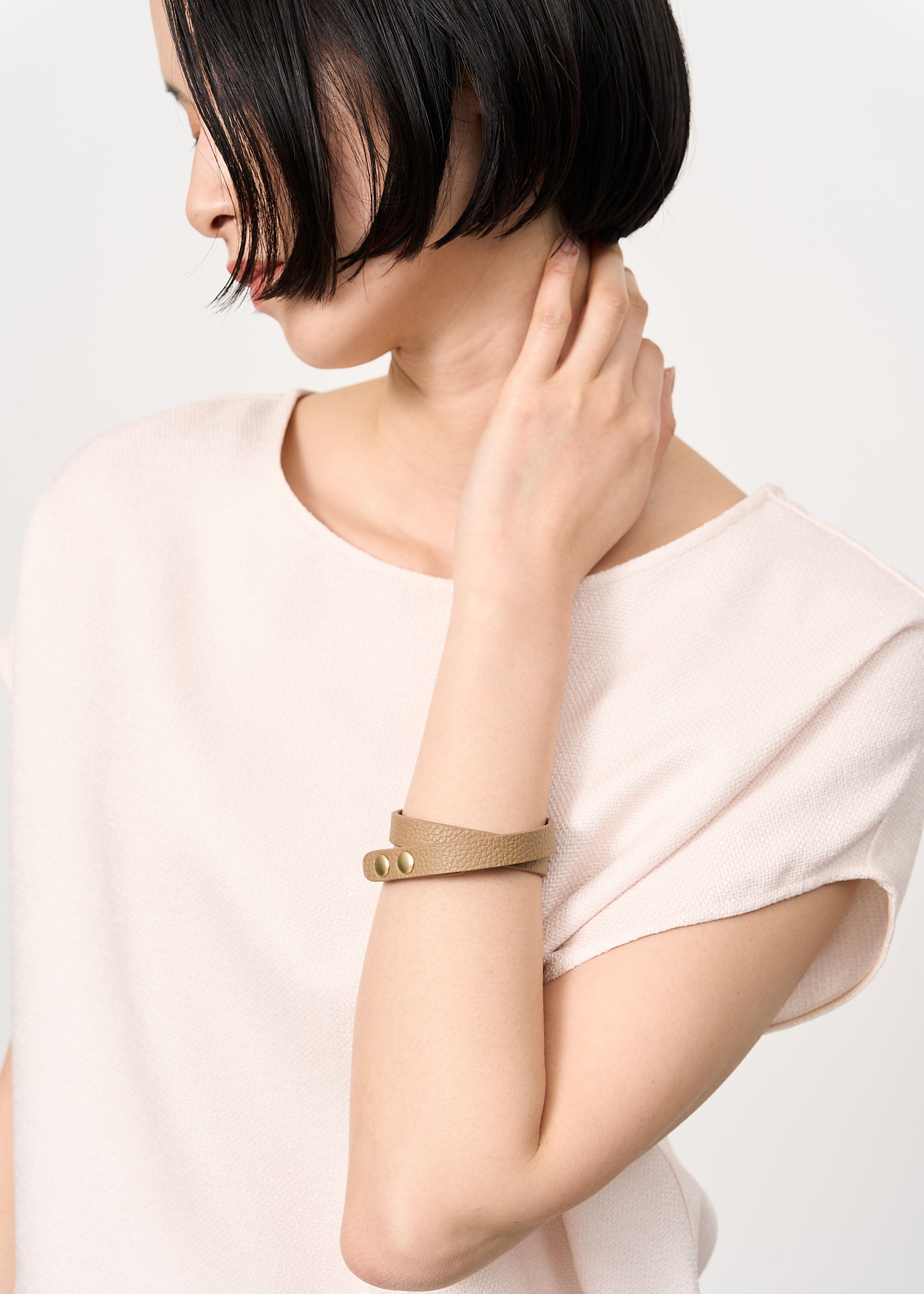 ヴィーガンレザレットブレスレット