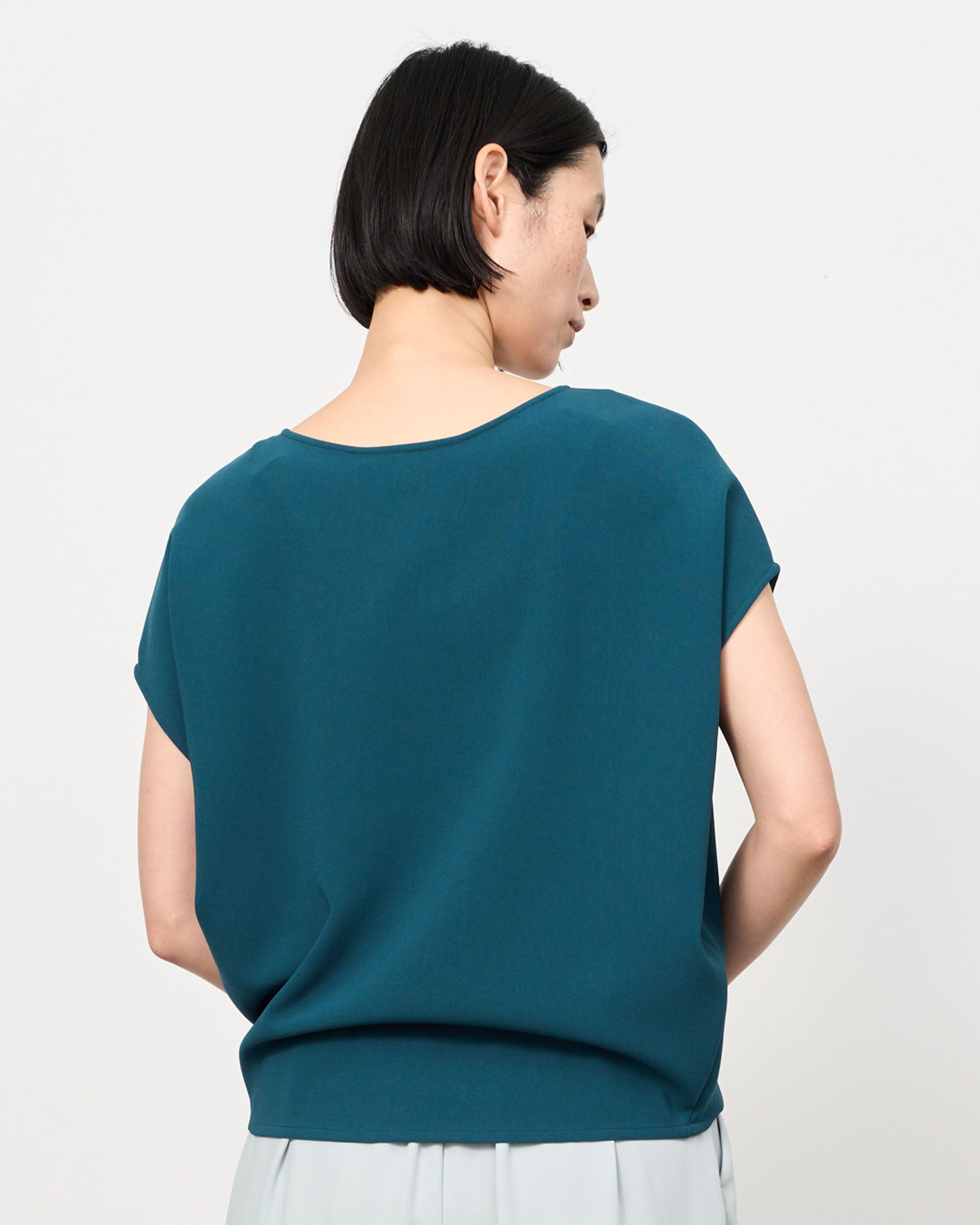 ショートスリーブコクーンブラウス