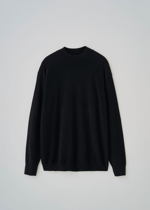 モックネックニットプルオーバー