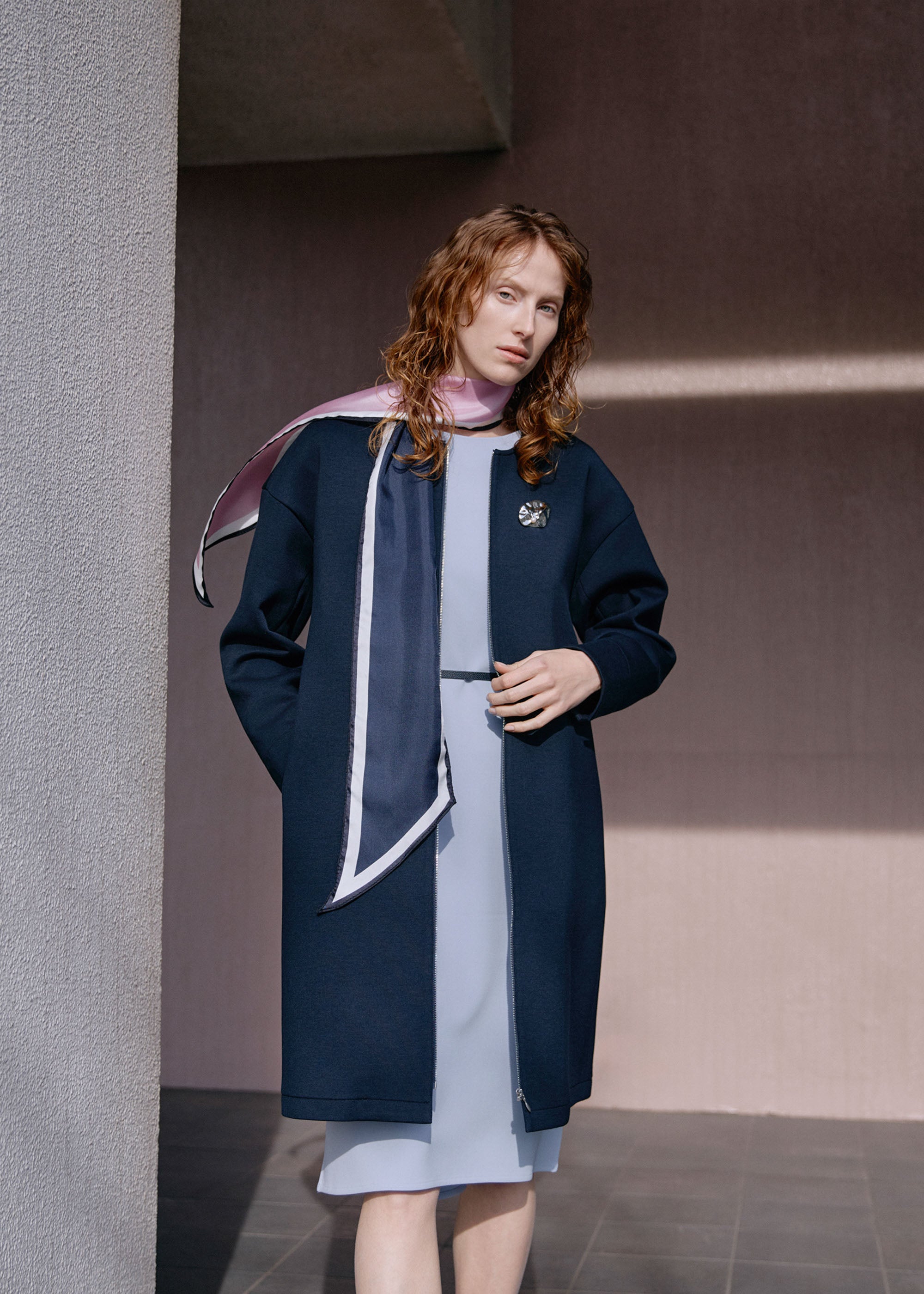 ソフトダブルフェイスジップコート