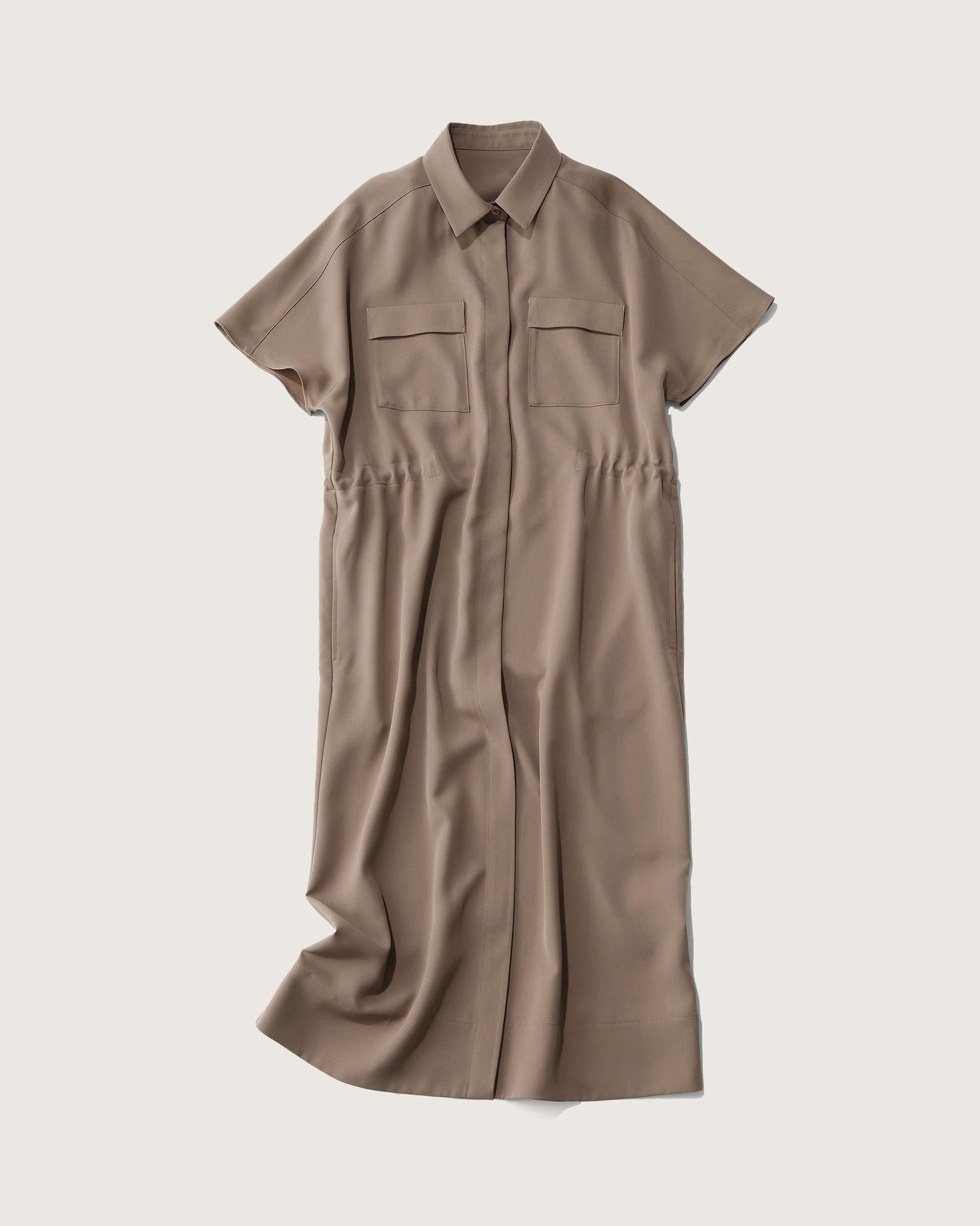 ロングシャツワンピース