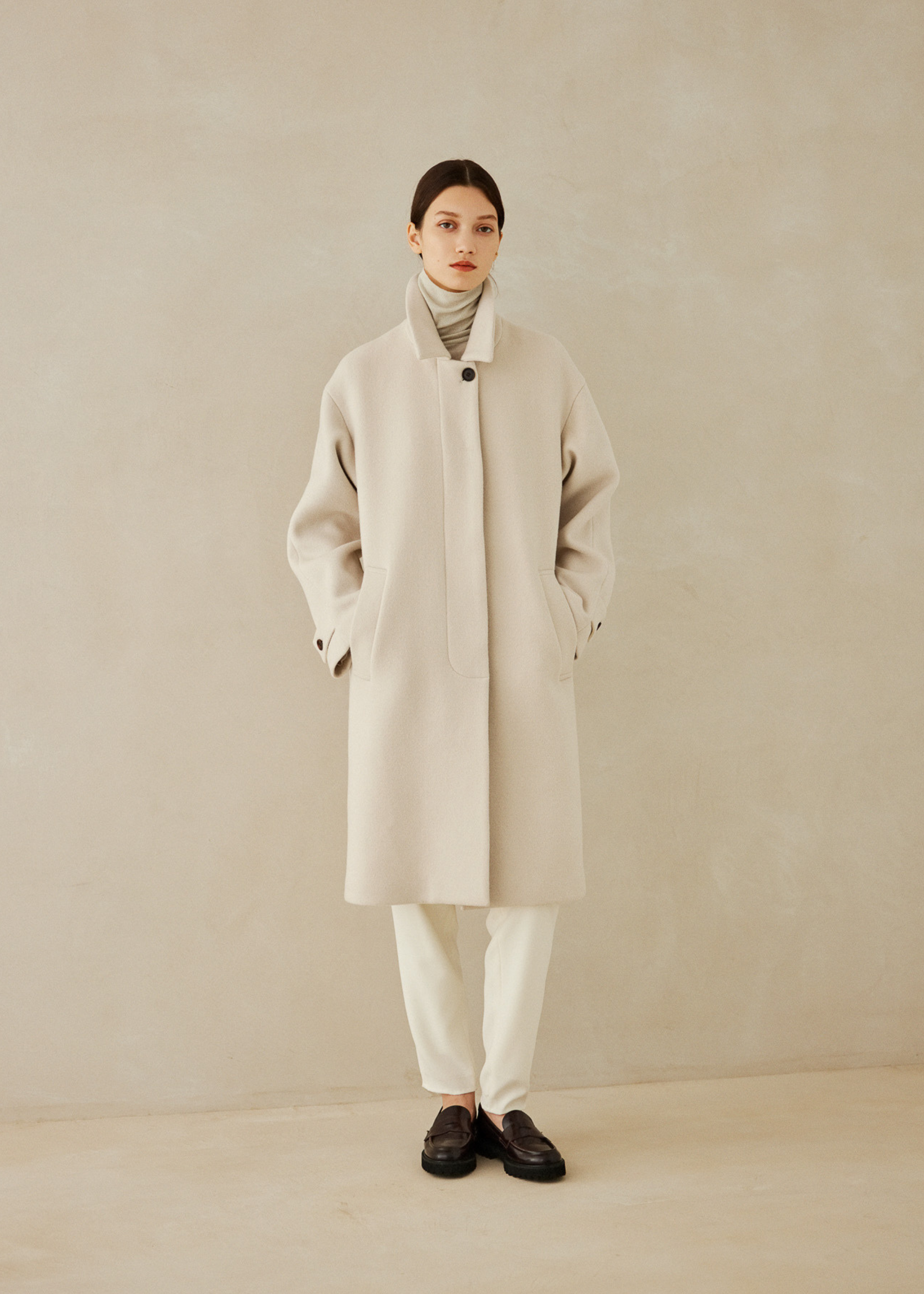 カシミヤ混タートルネックカットソー - SOÉJU online store|上質な カシミヤ混タートルネックカットソー - SOÉJU online store|上質な