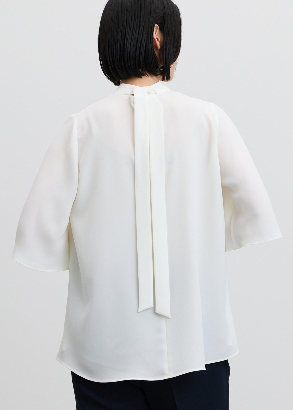 エアリージョーゼットフレアスリーブブラウス - SOÉJU online store 
