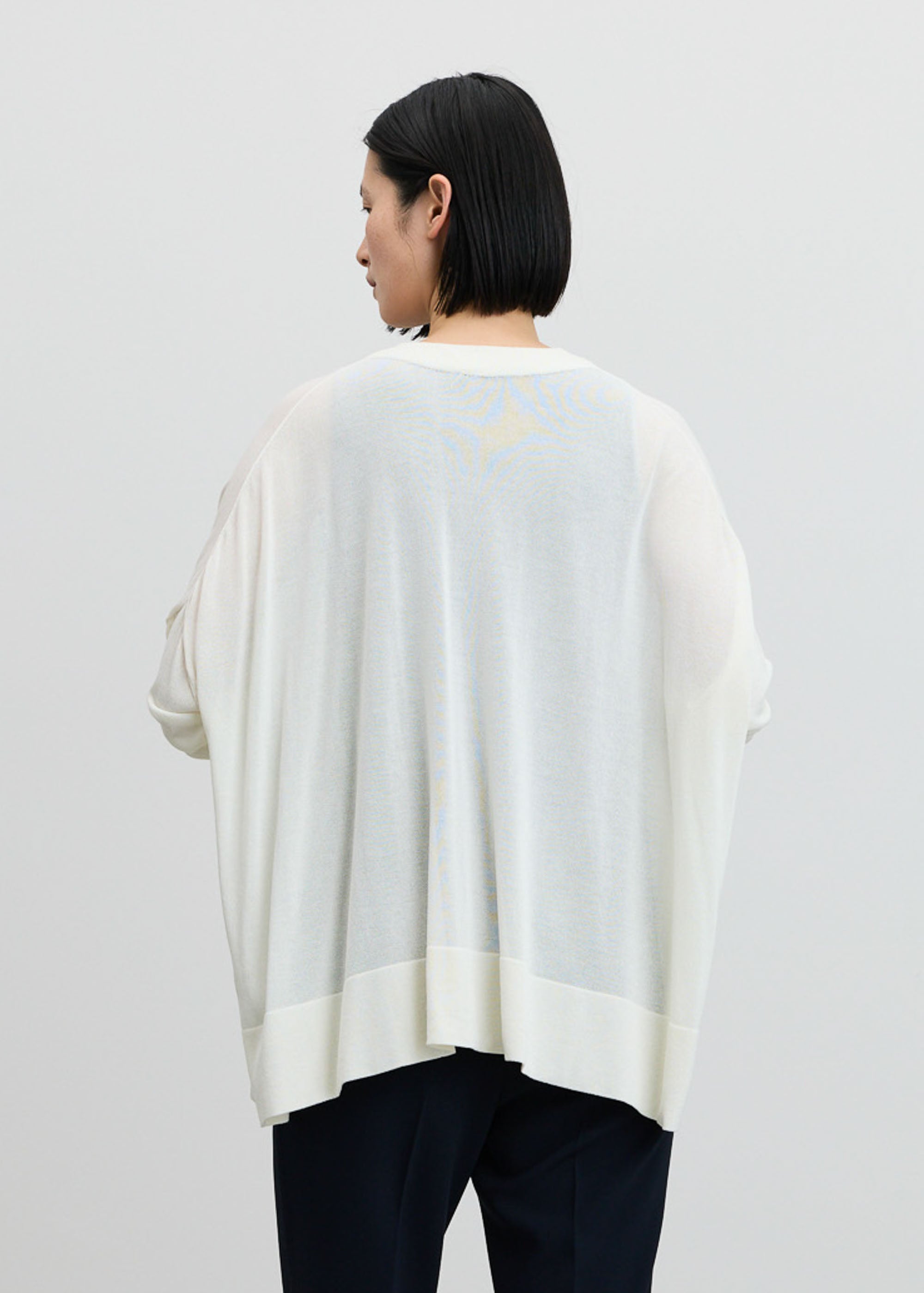 シアードレープカーディガン