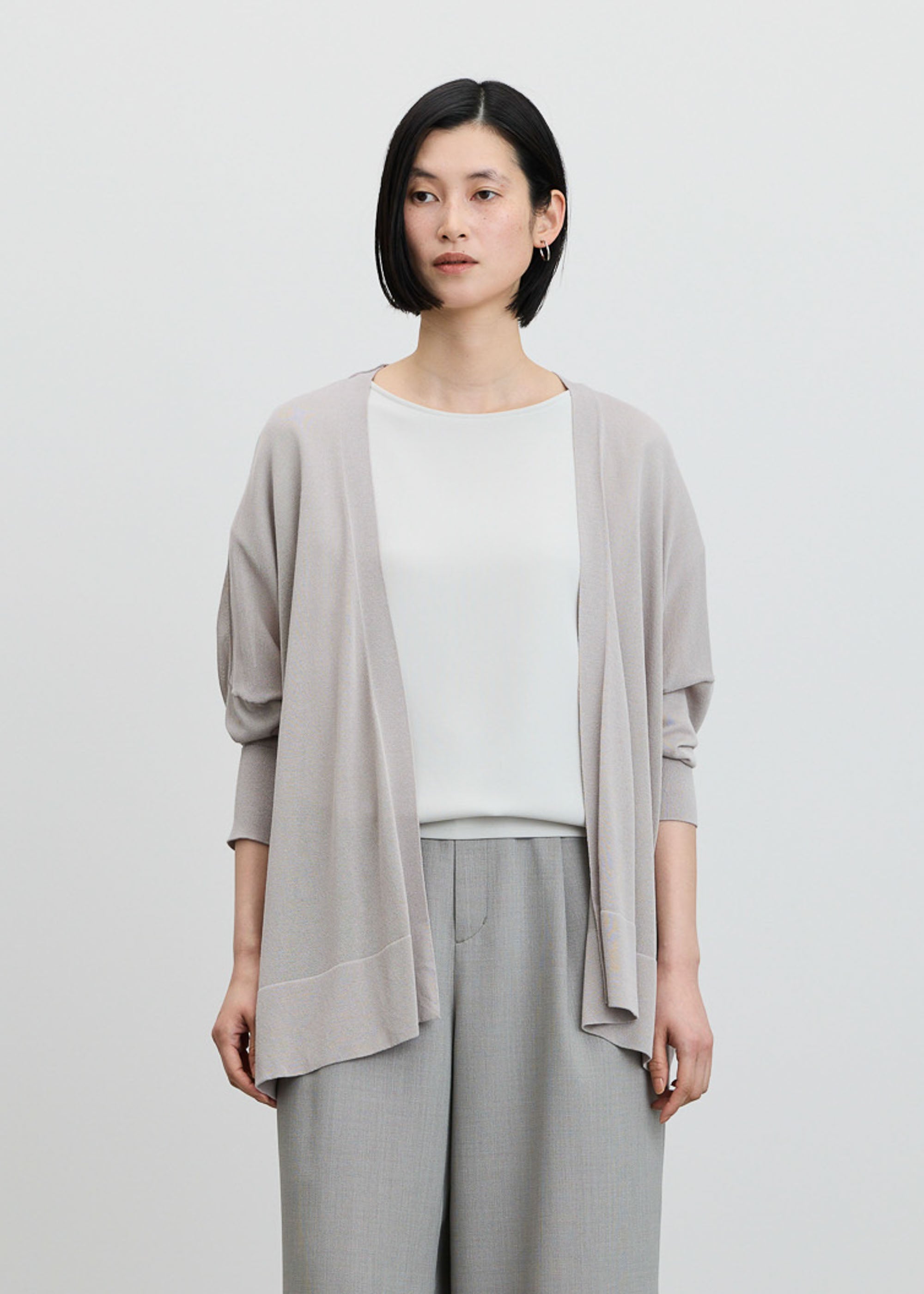 シアードレープカーディガン