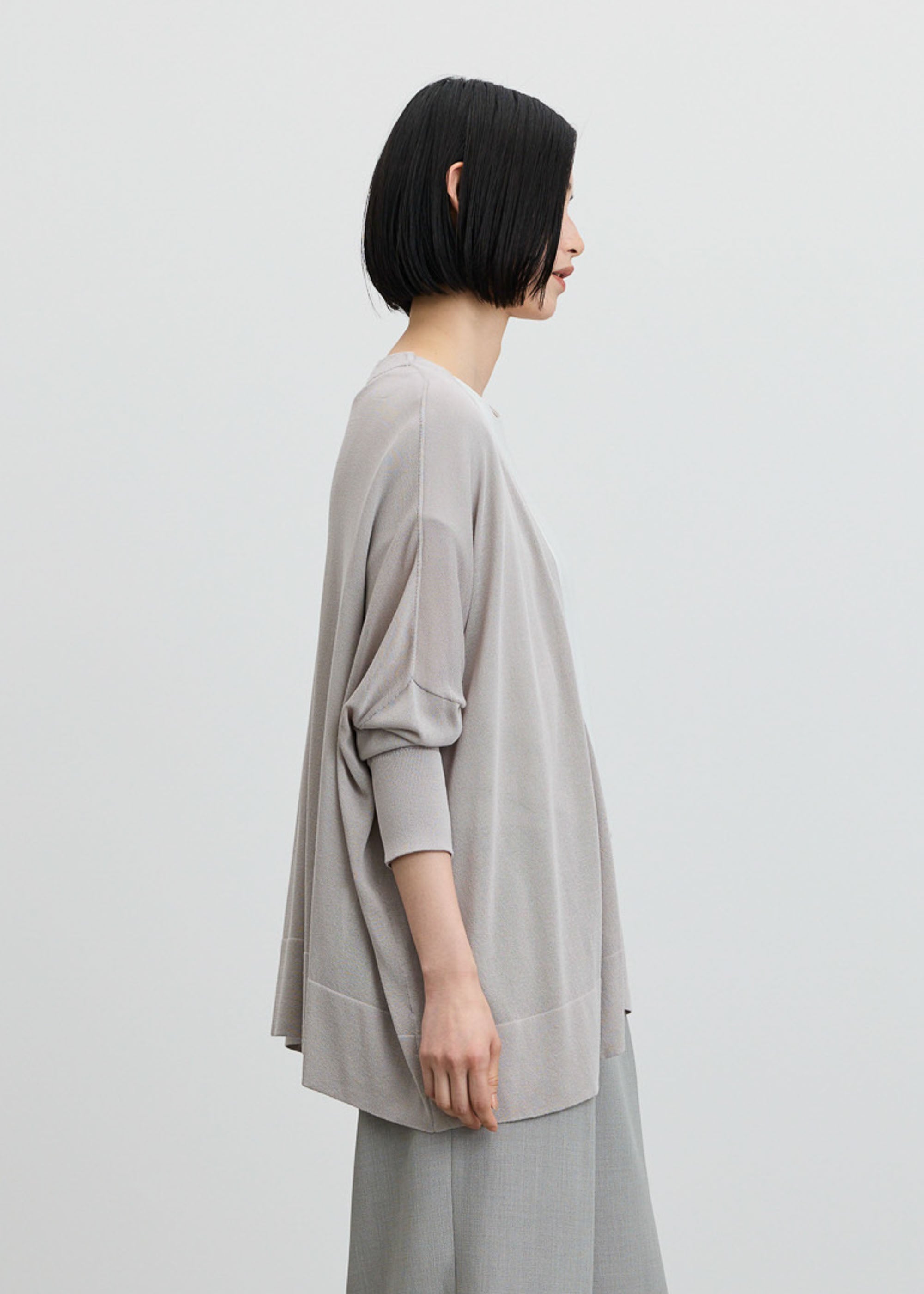 シアードレープカーディガン