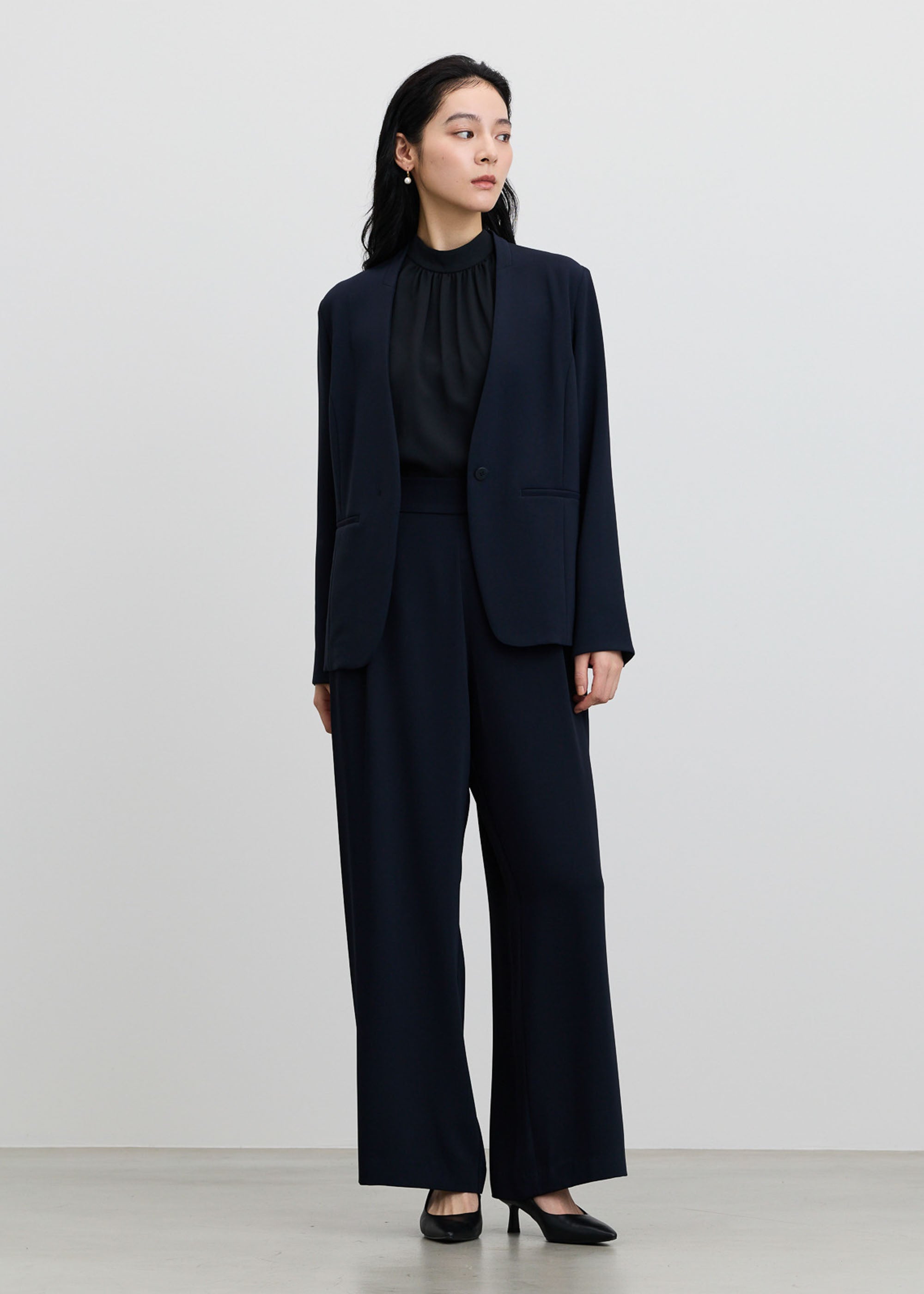 ノーカラージャケット - SOÉJU online store｜上質な大人の女性のため