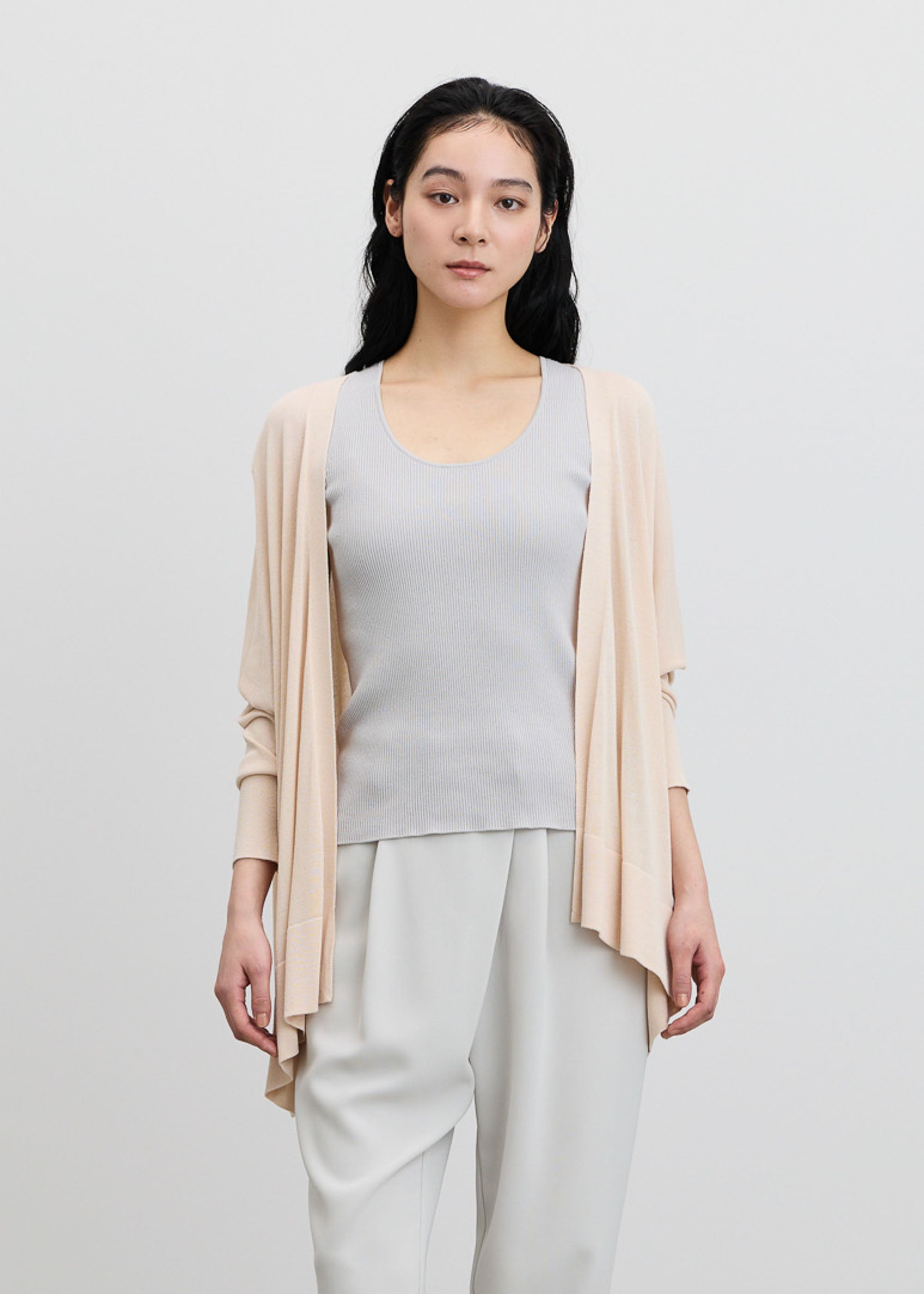 シアードレープカーディガン