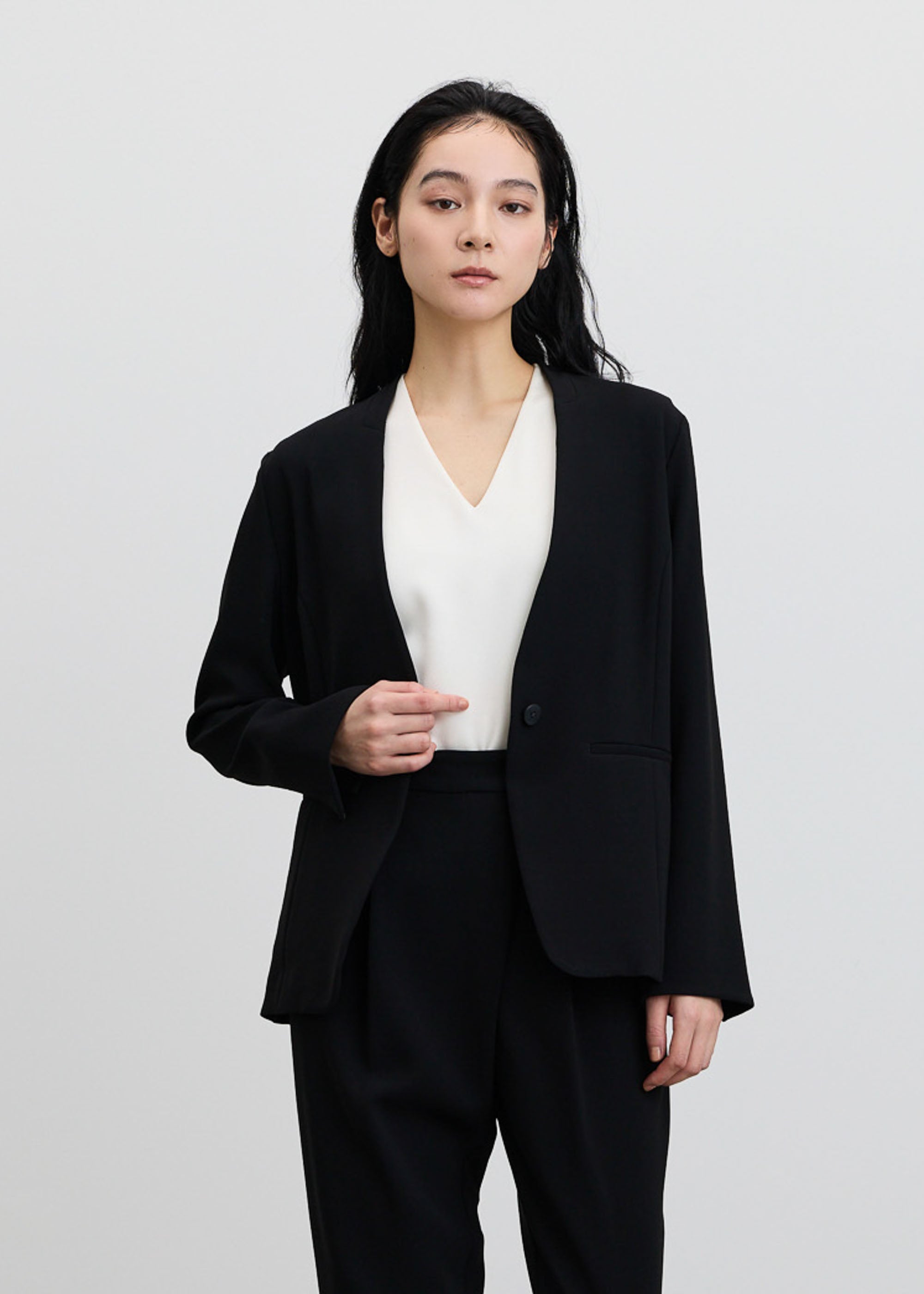 ノーカラージャケット ノーカラージャケット - SOÉJU online store｜上質な大人の女性のため
