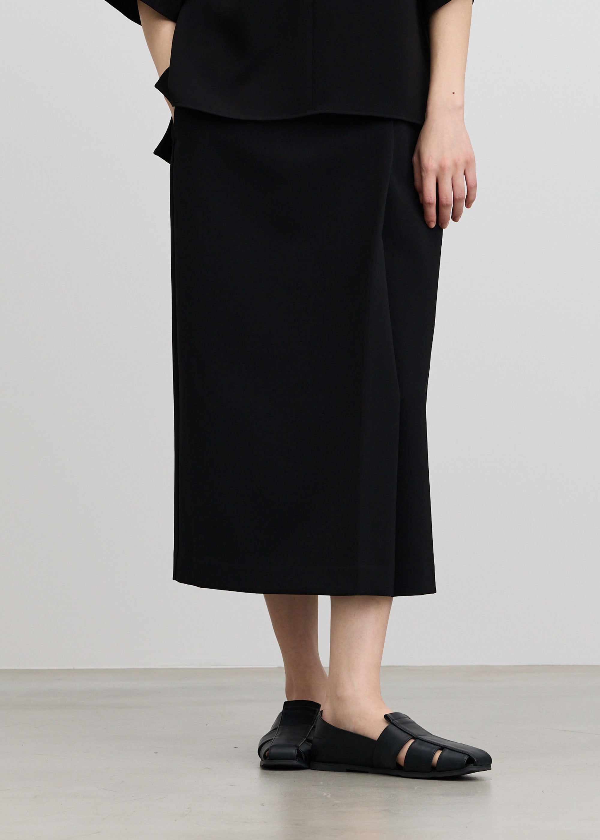 SOEJU ソージュ　ストレッチファインロングタイトスカート　BLACK S ストレッチファインロングタイトスカート - SOÉJU online store｜上質