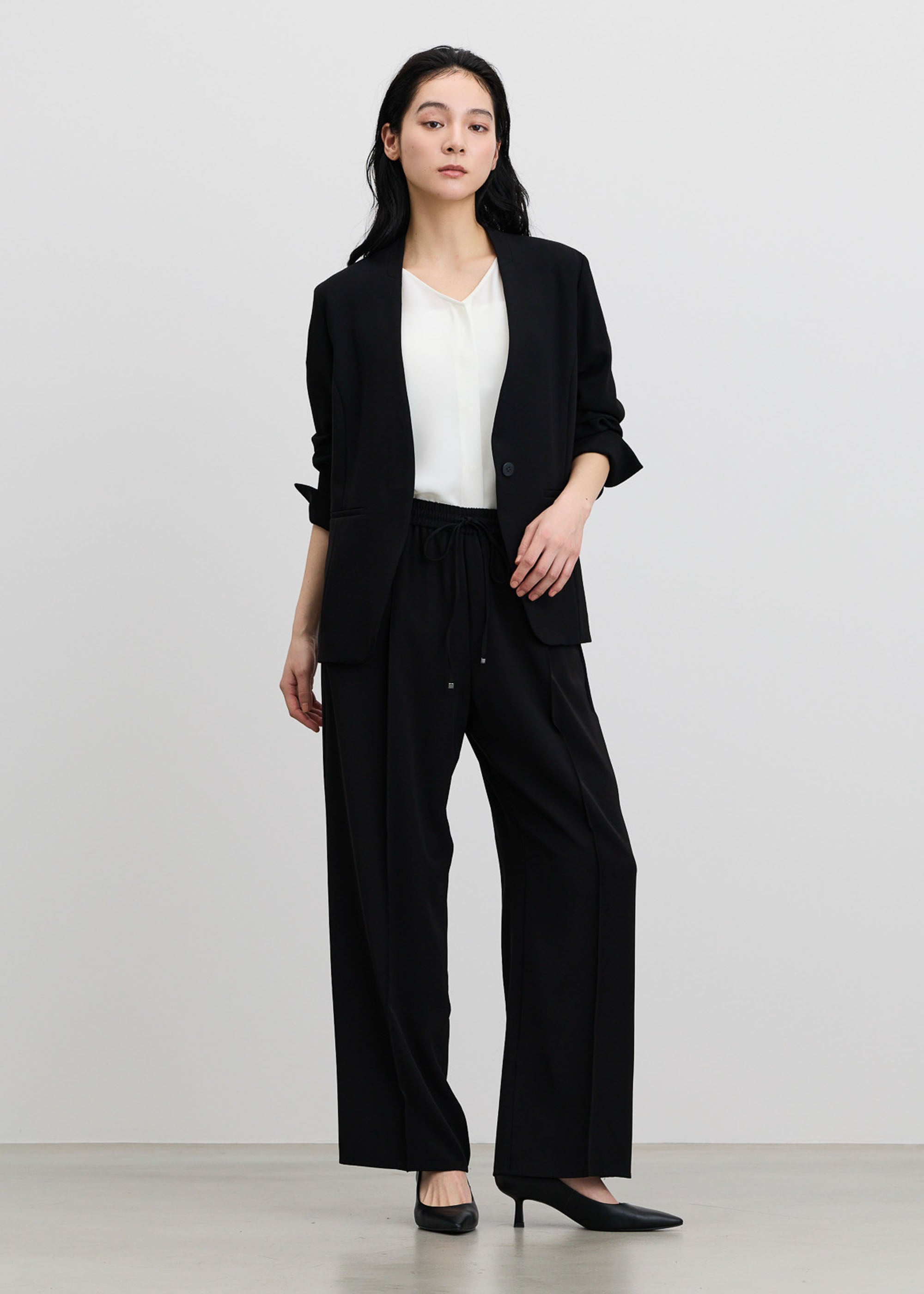 ノーカラージャケット - SOÉJU online store｜上質な大人の女性のため
