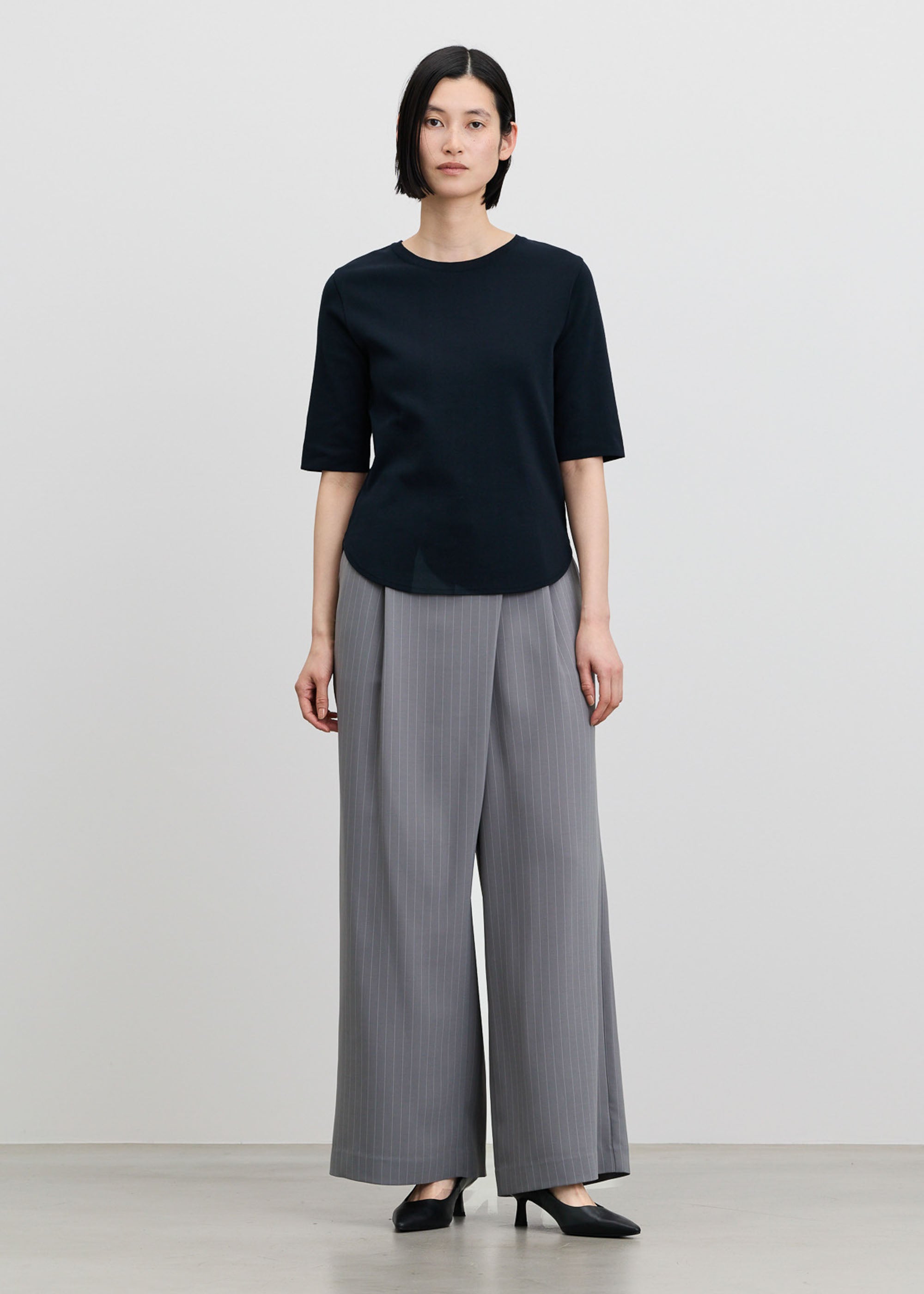 5分袖ニットソー