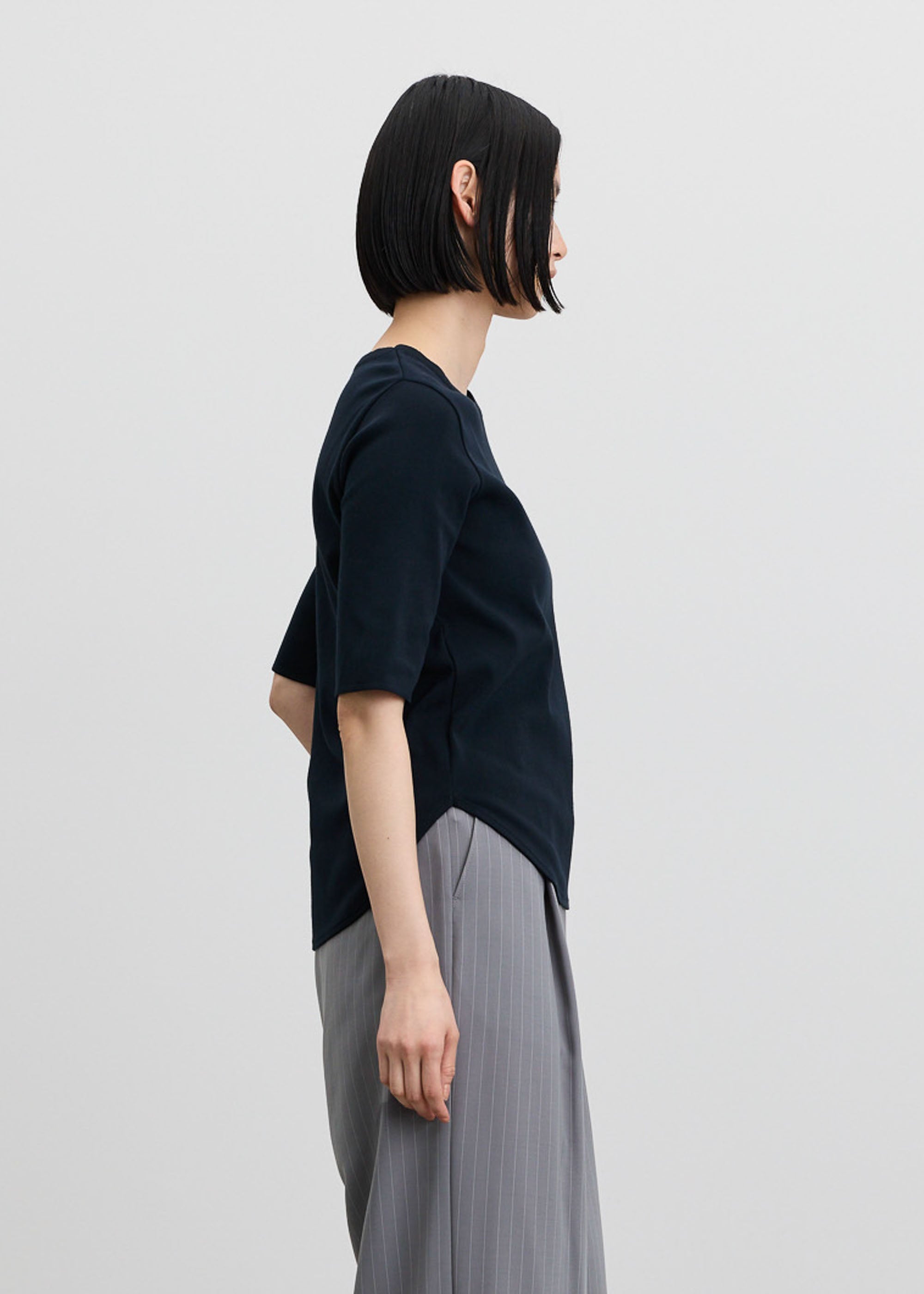 5分袖ニットソー