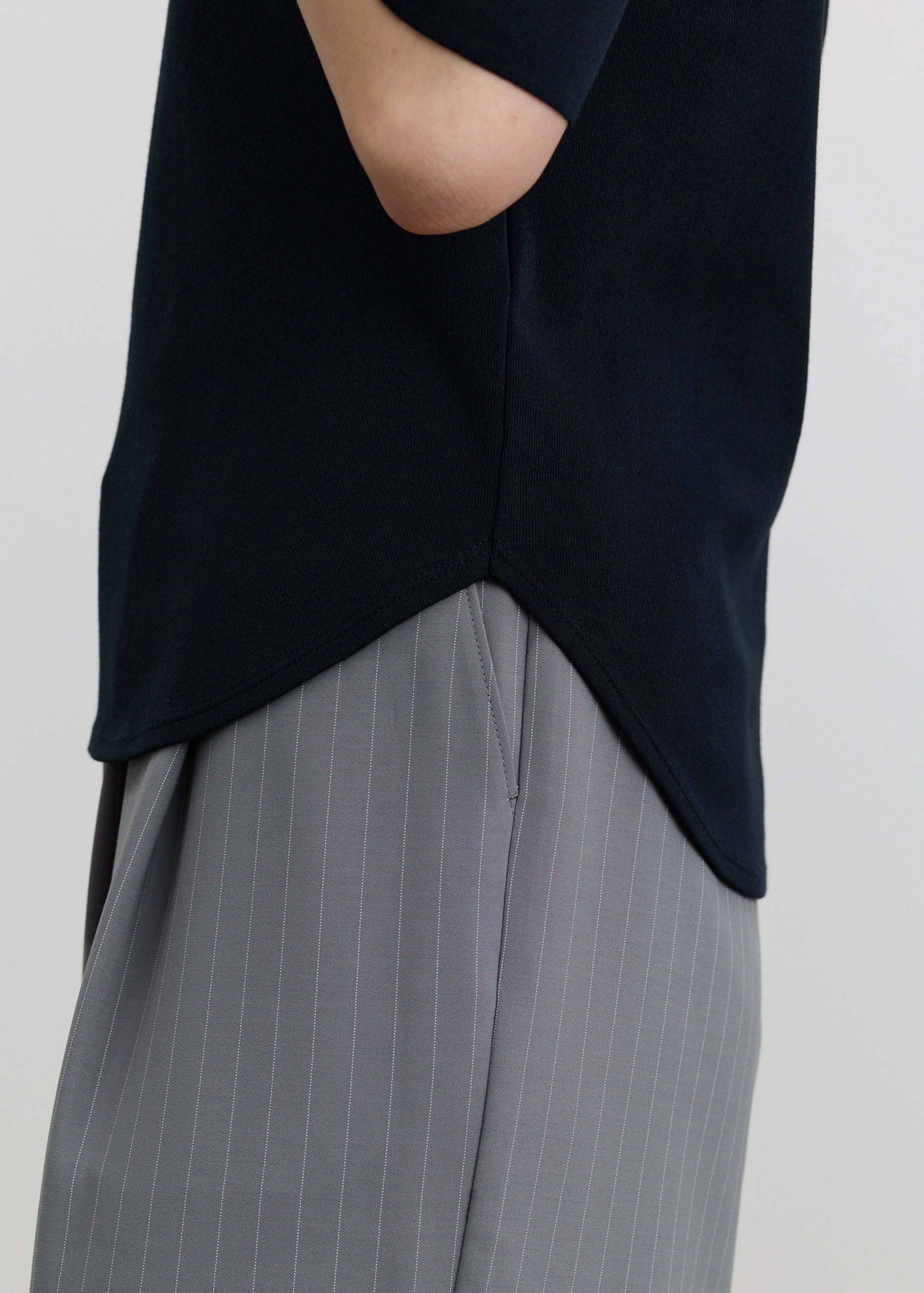 5分袖ニットソー