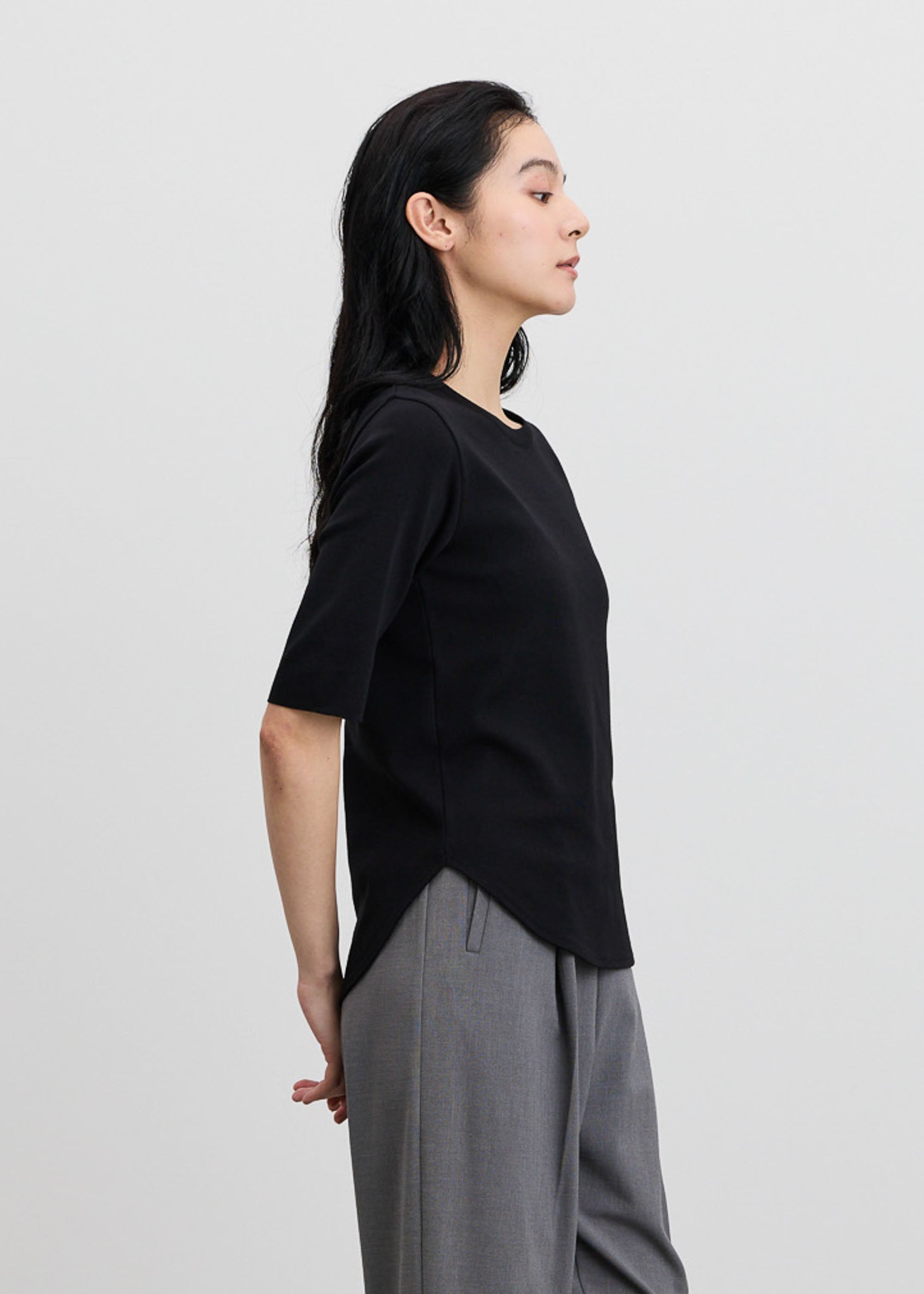 5分袖ニットソー