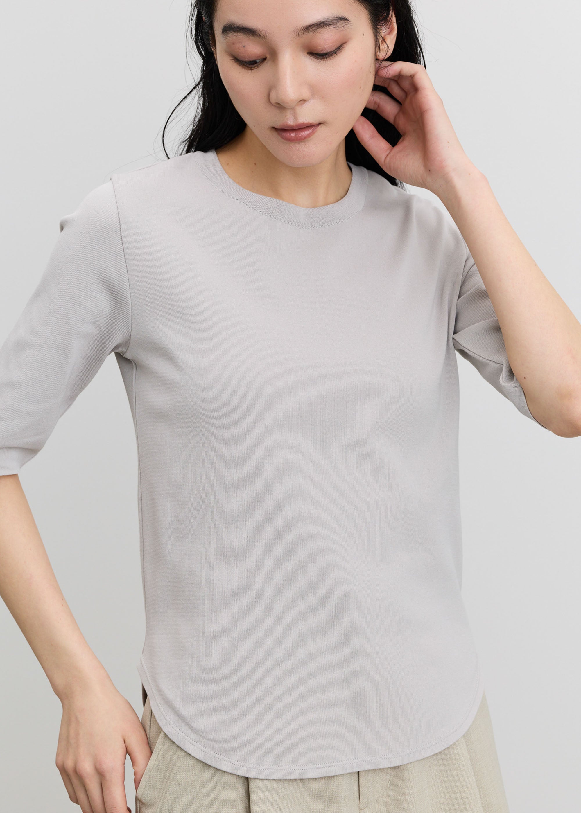 5分袖ニットソー