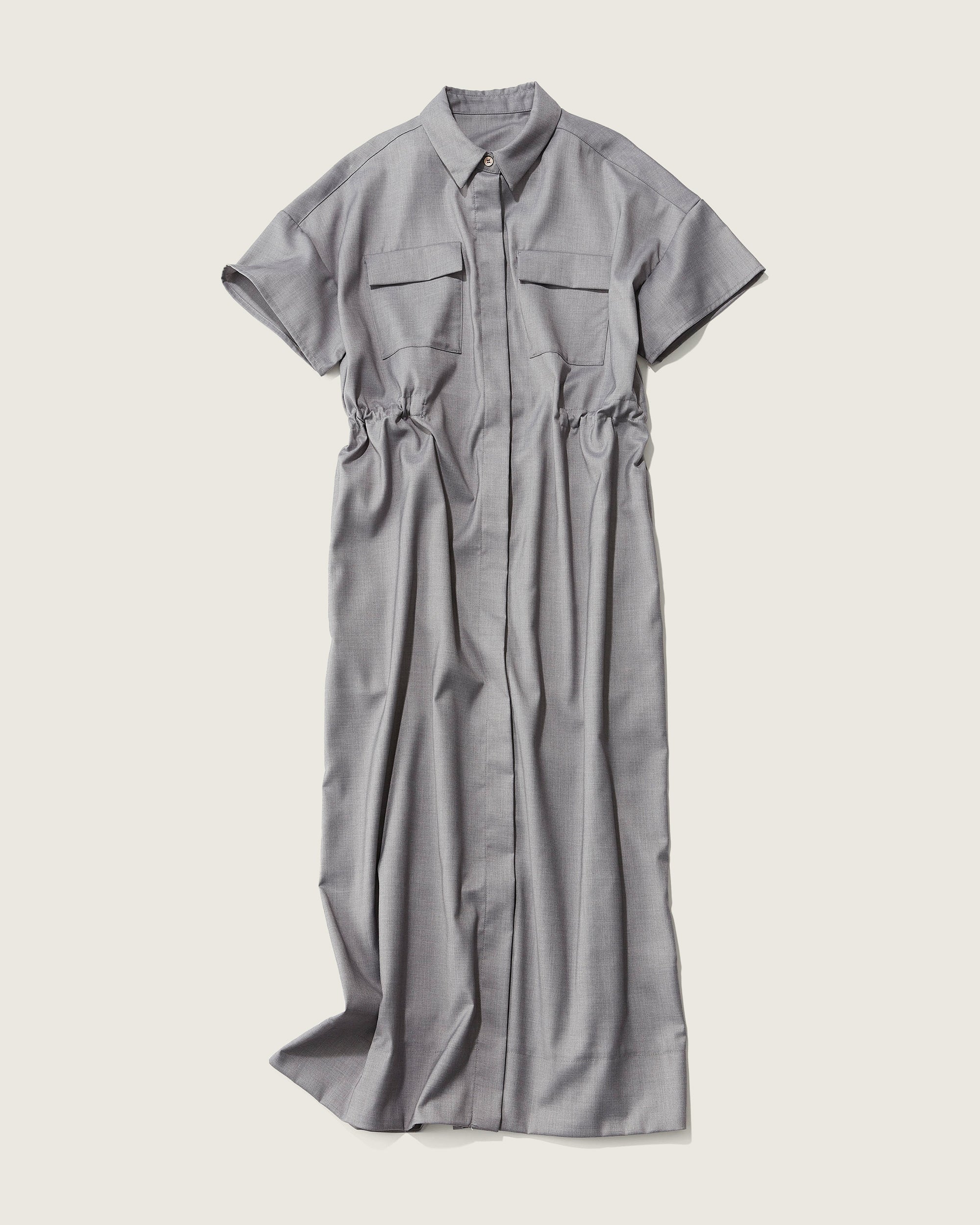 ロングシャツワンピース