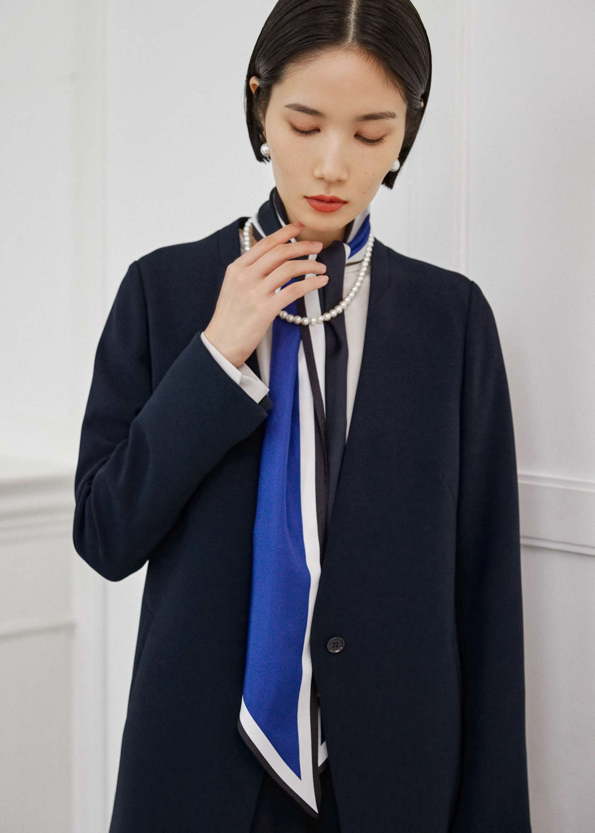 シルク剣先スカーフ- SOÉJU online store｜上質な大人の女性のための