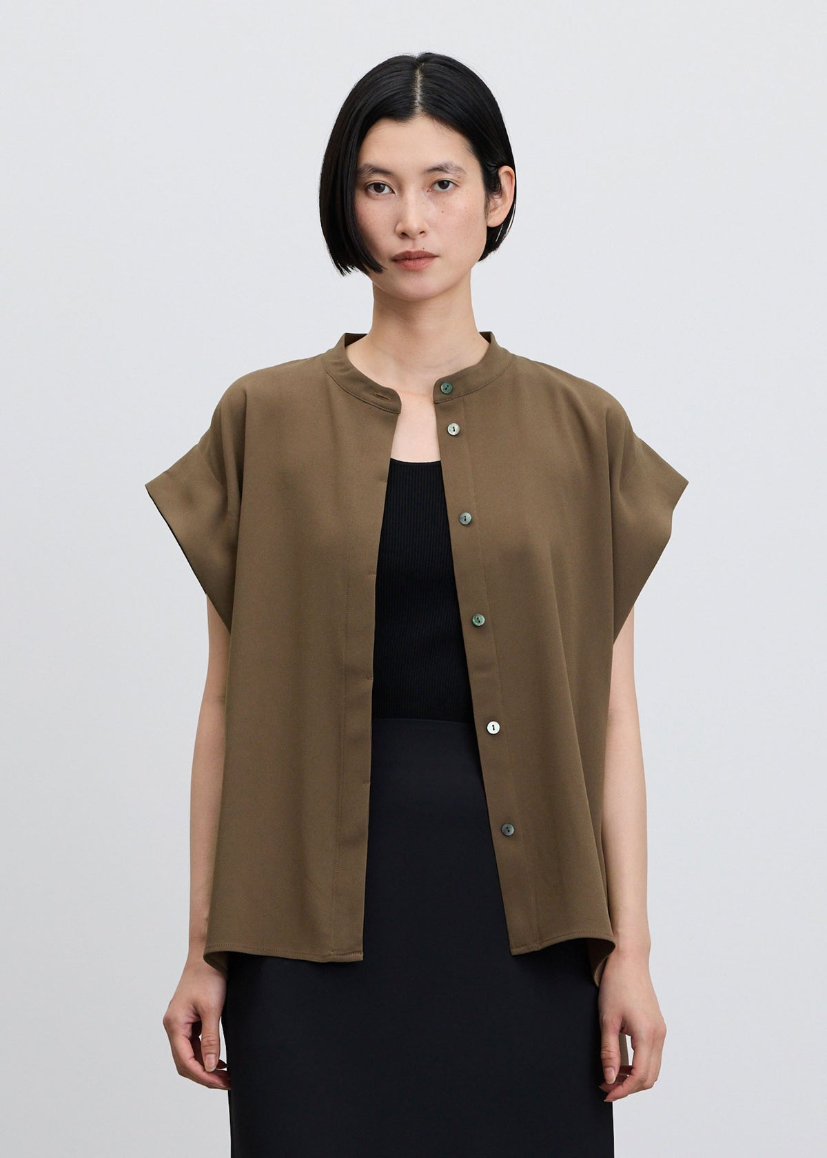 オーバーサイズタックスリーブシャツ - SOÉJU online store｜上質な 