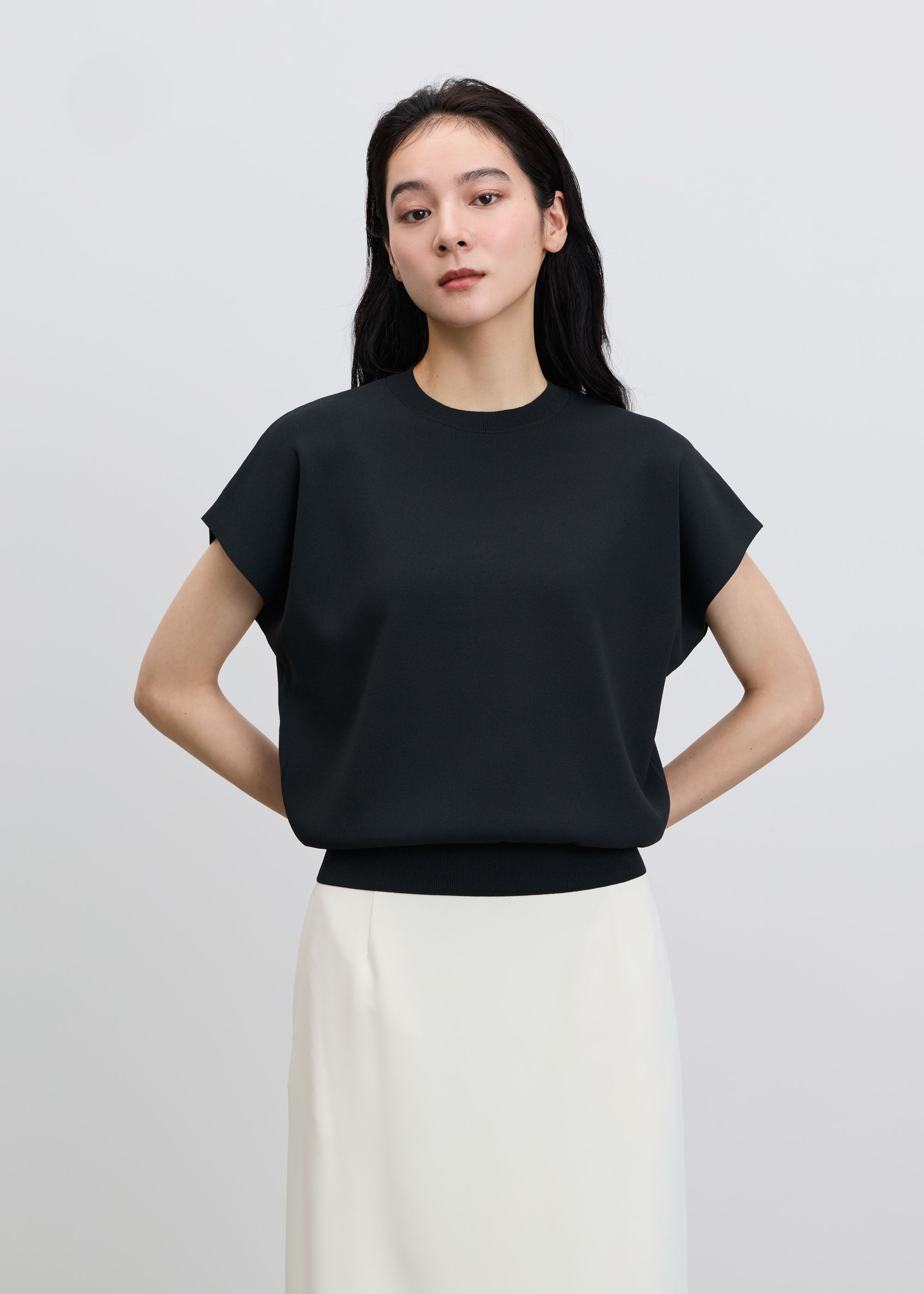 ショートスリーブコクーンニット - SOÉJU online store｜上質な大人の