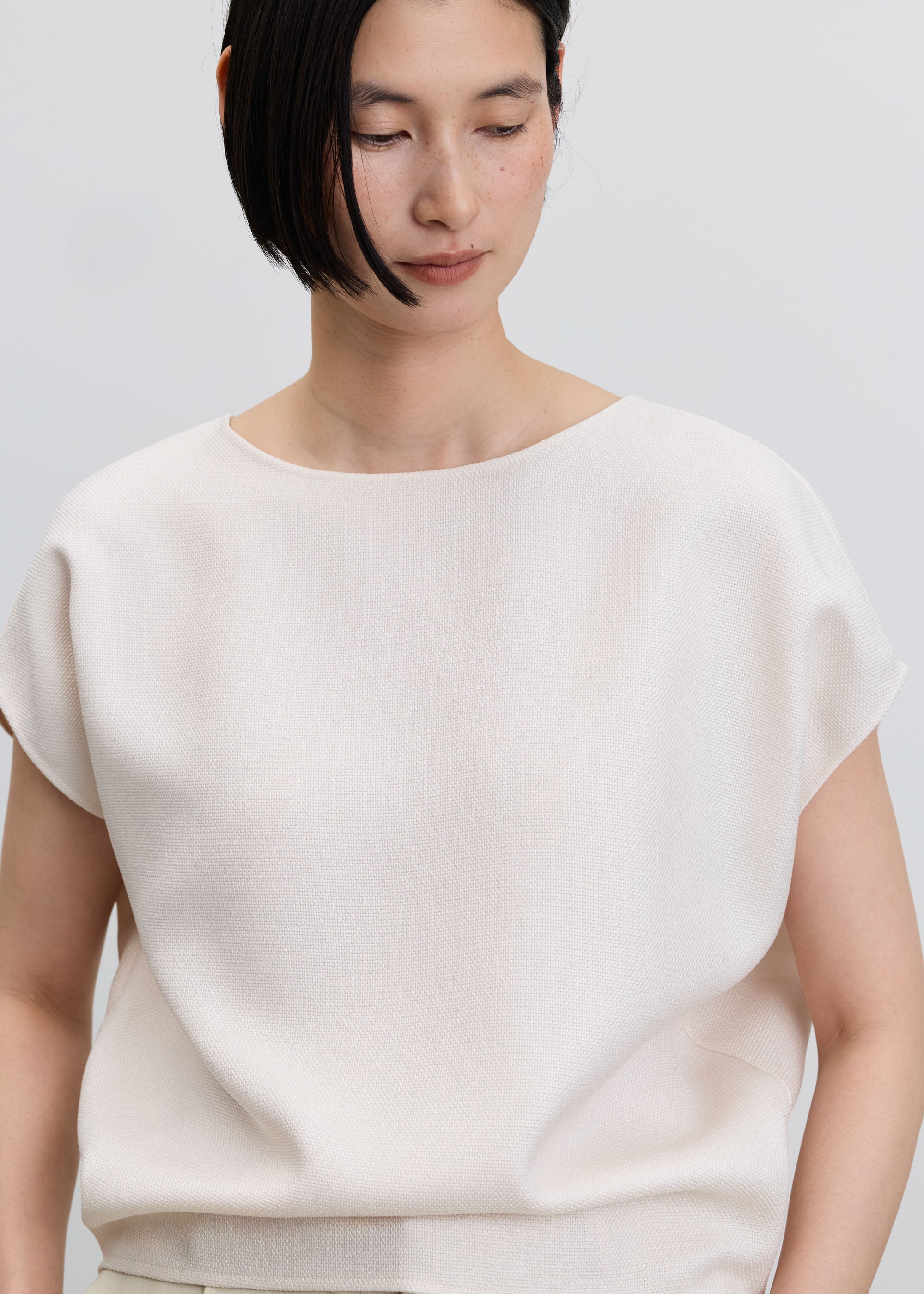 リネーラショートスリーブコクーンブラウス - SOÉJU online store