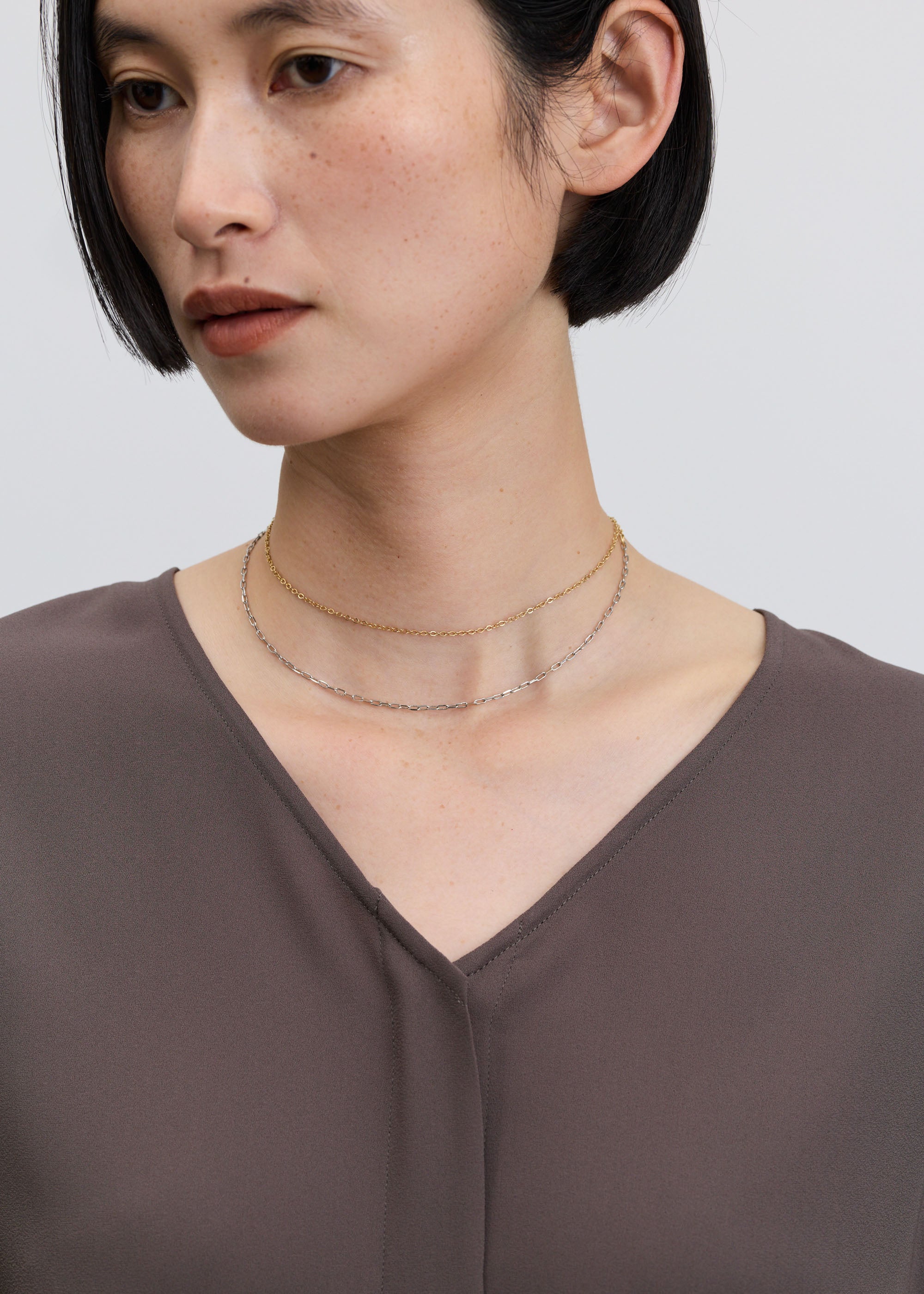 アシメトリーロングネックレス - SOÉJU online store｜上質な大人の