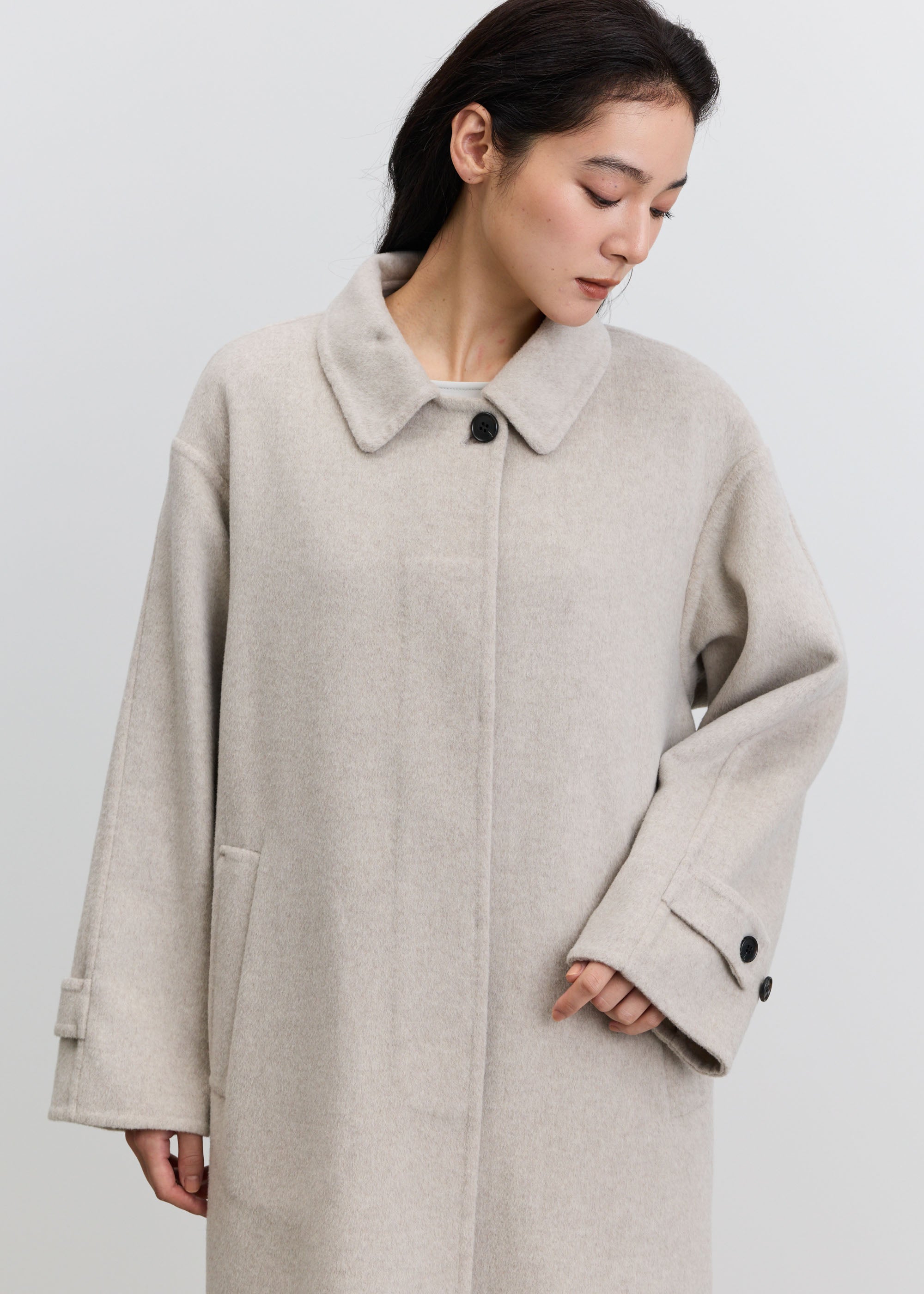 ウールカシミヤバルマカーンコート
