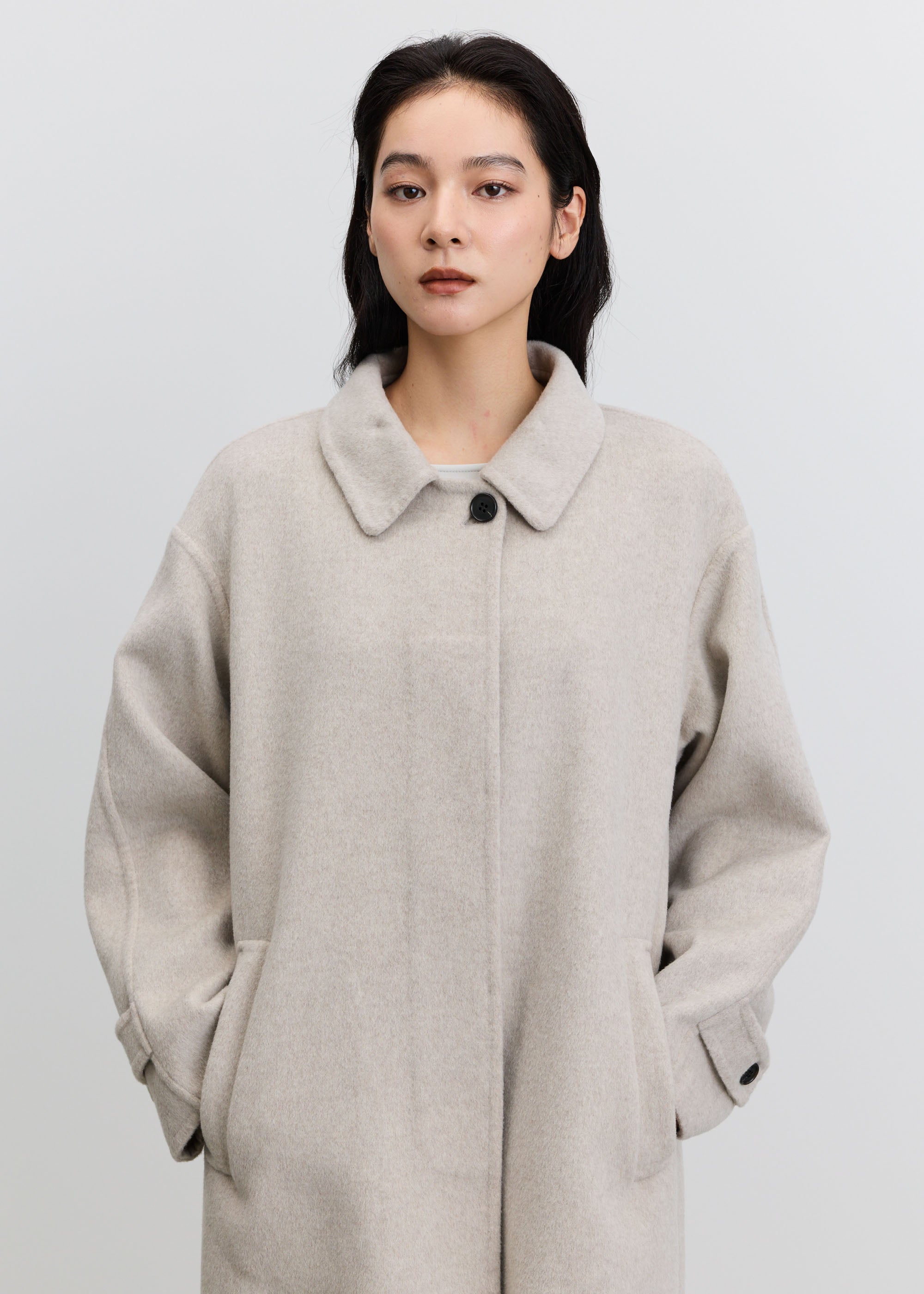 ウールカシミヤバルマカーンコート