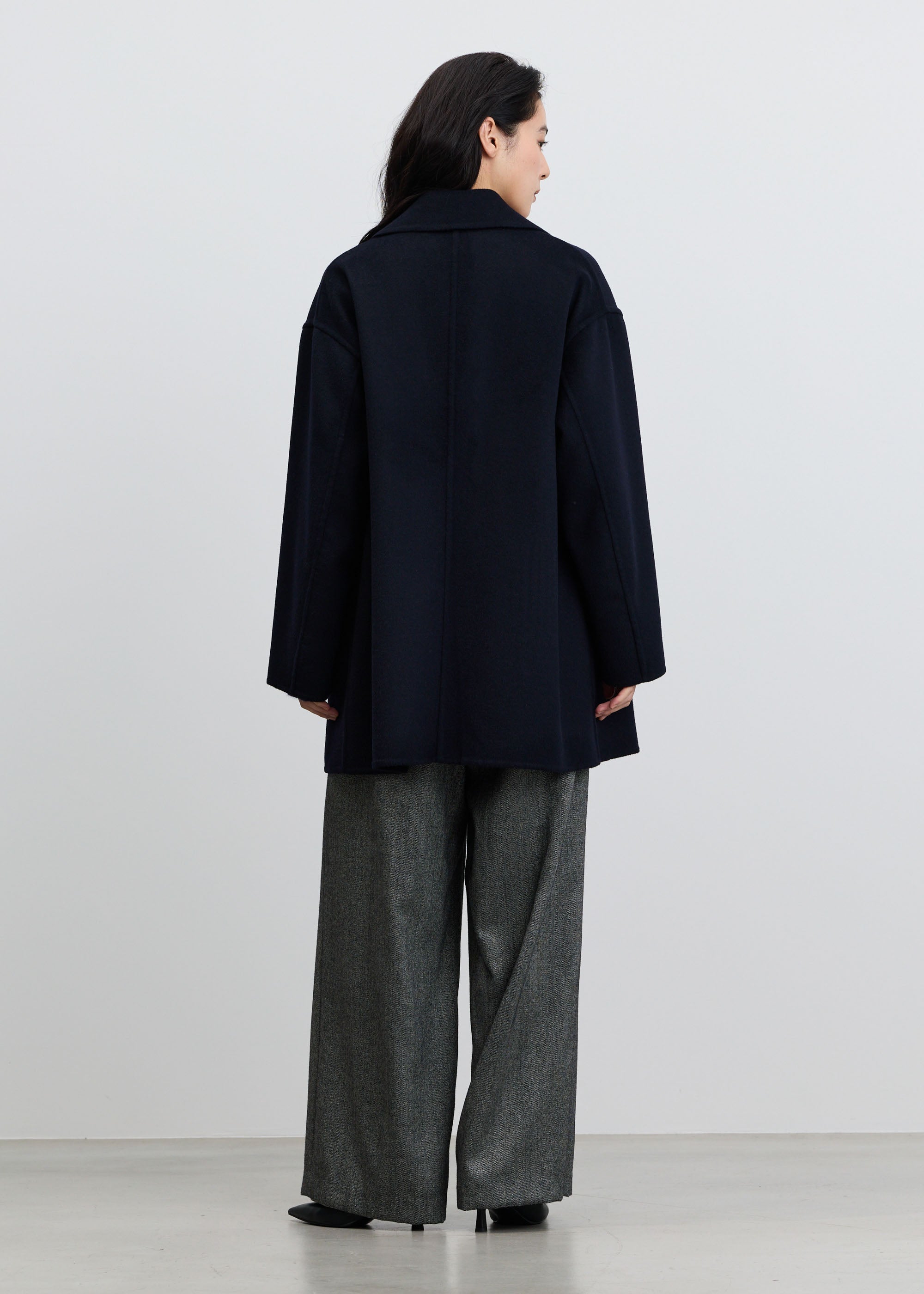 ウールカシミヤPコート
