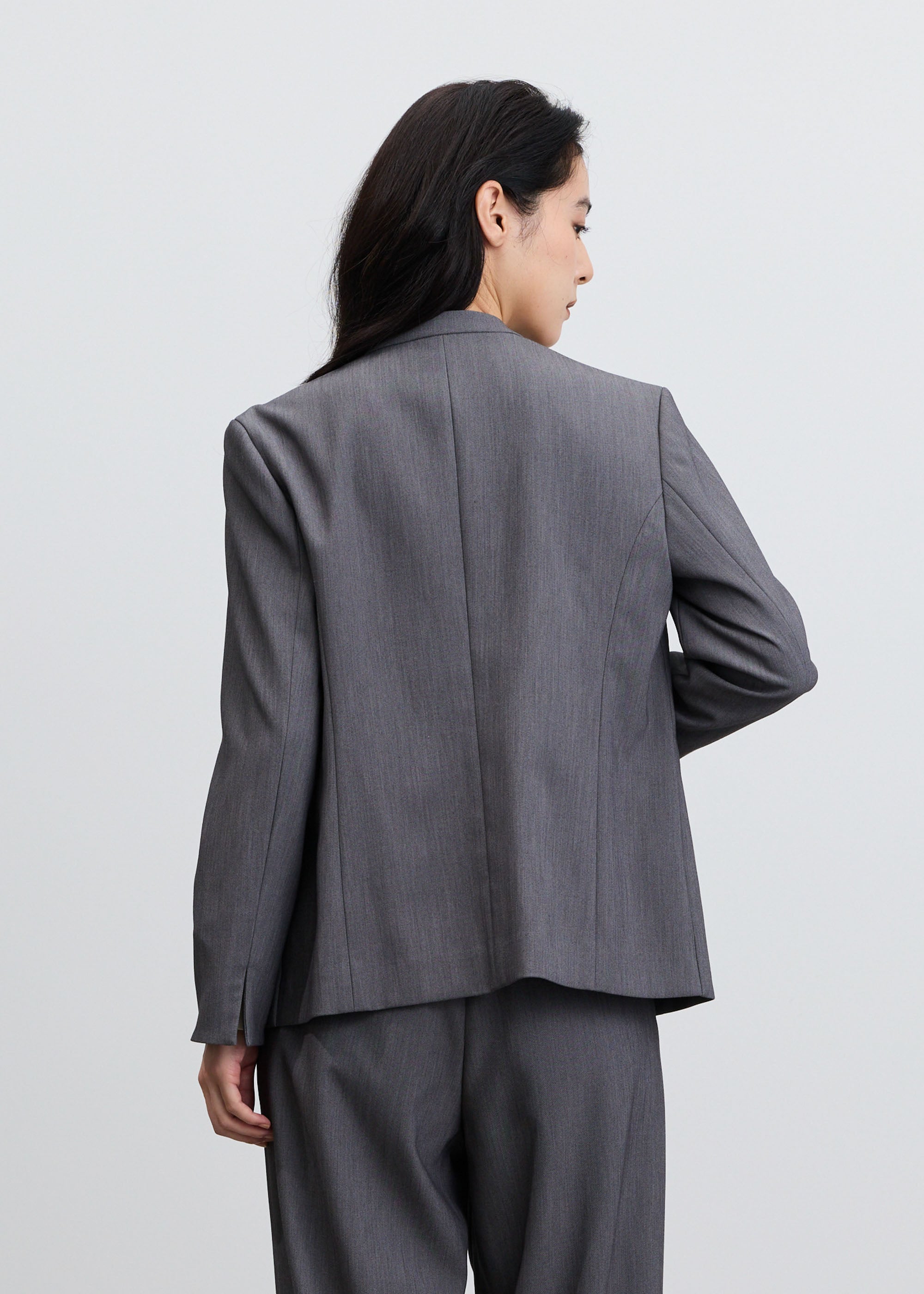ウールライクノーカラージャケット- SOÉJU online store｜上質な大人の