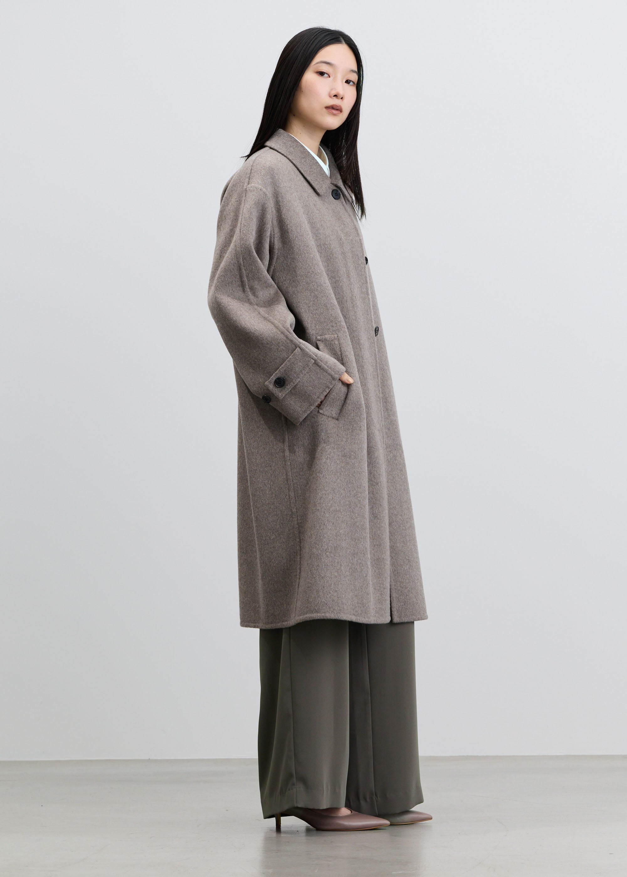 ウールカシミヤバルマカーンコート