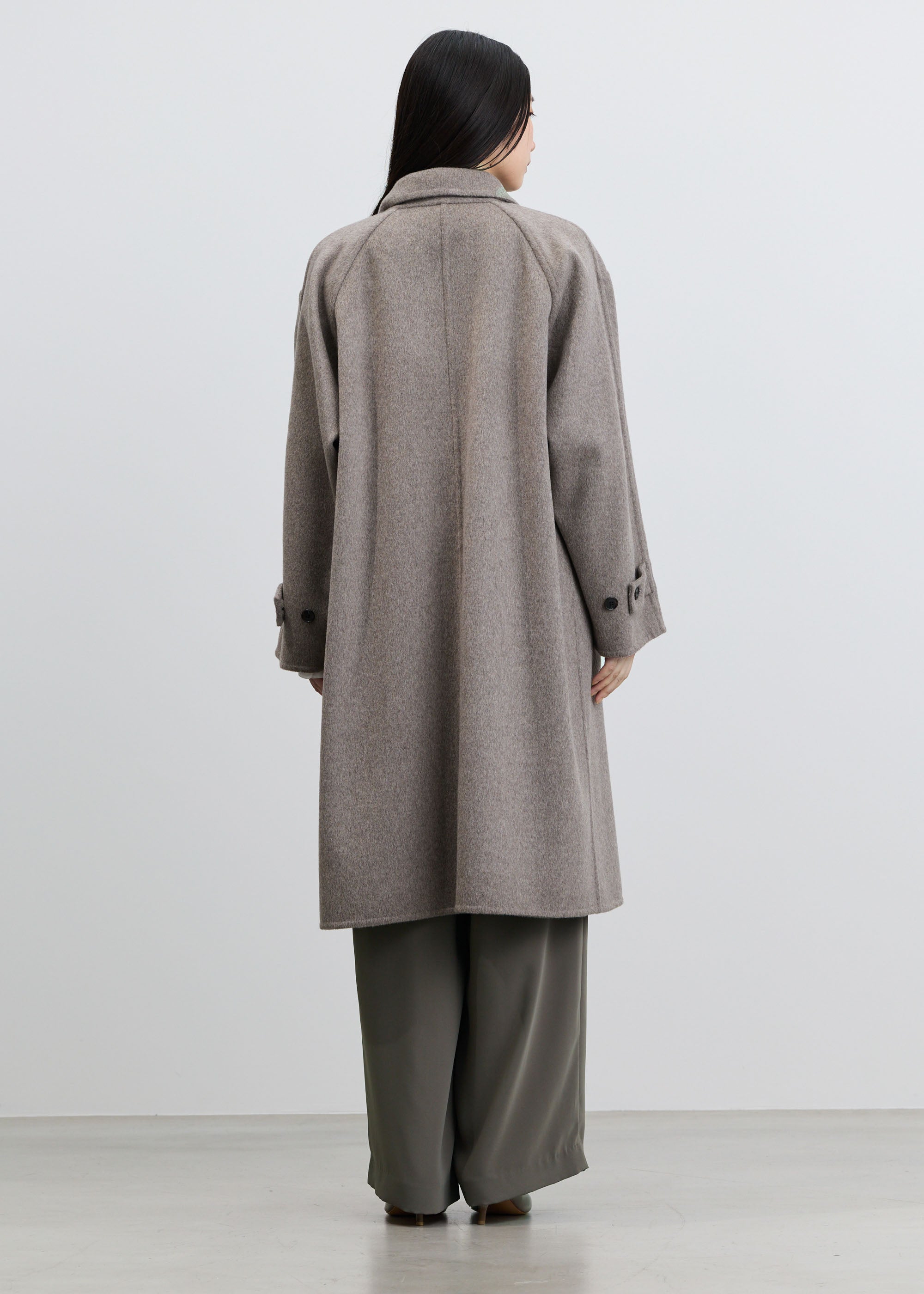 ウールカシミヤバルマカーンコート
