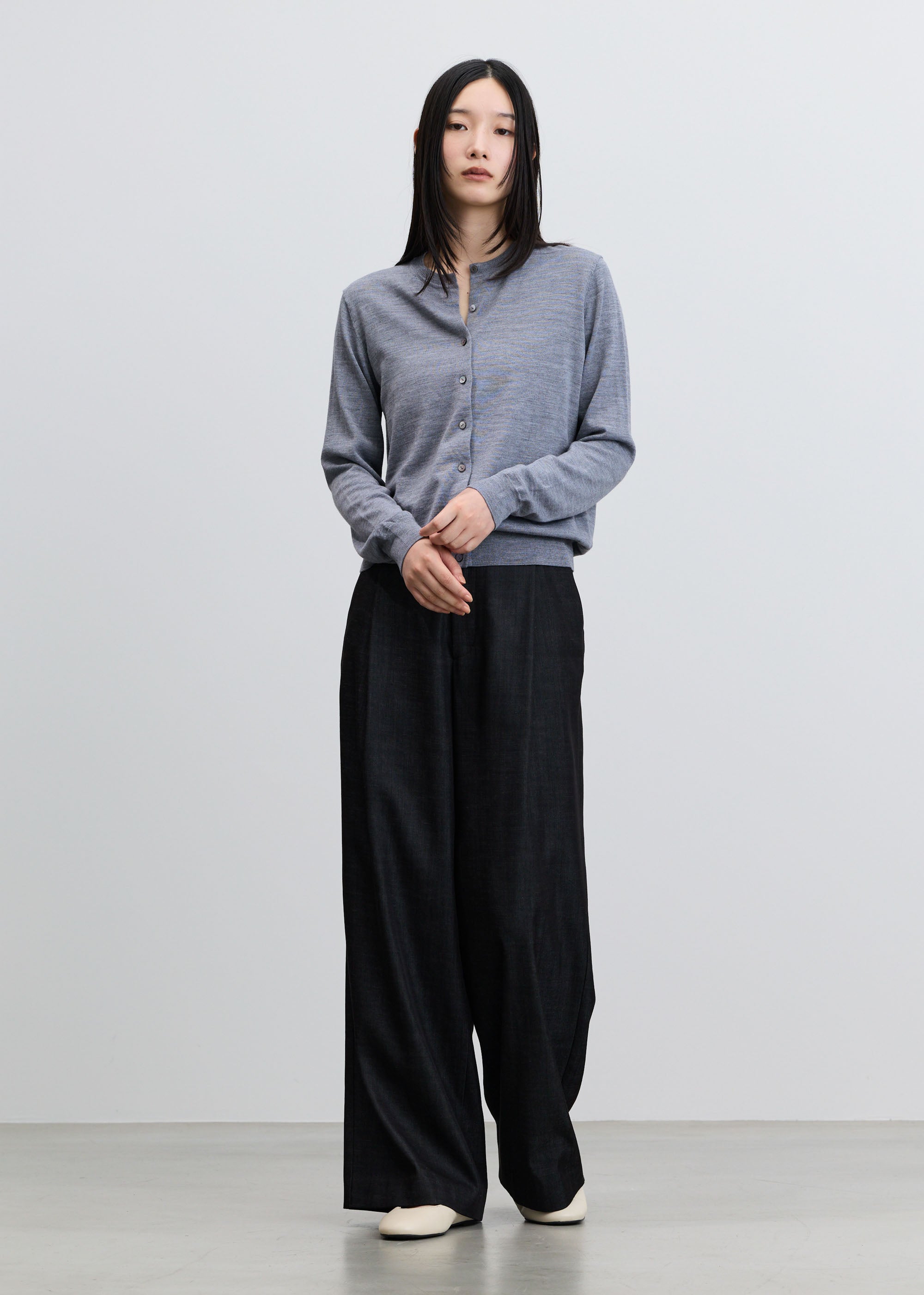 デニムライクタックワイドパンツ - SOÉJU online store｜上質な大人の
