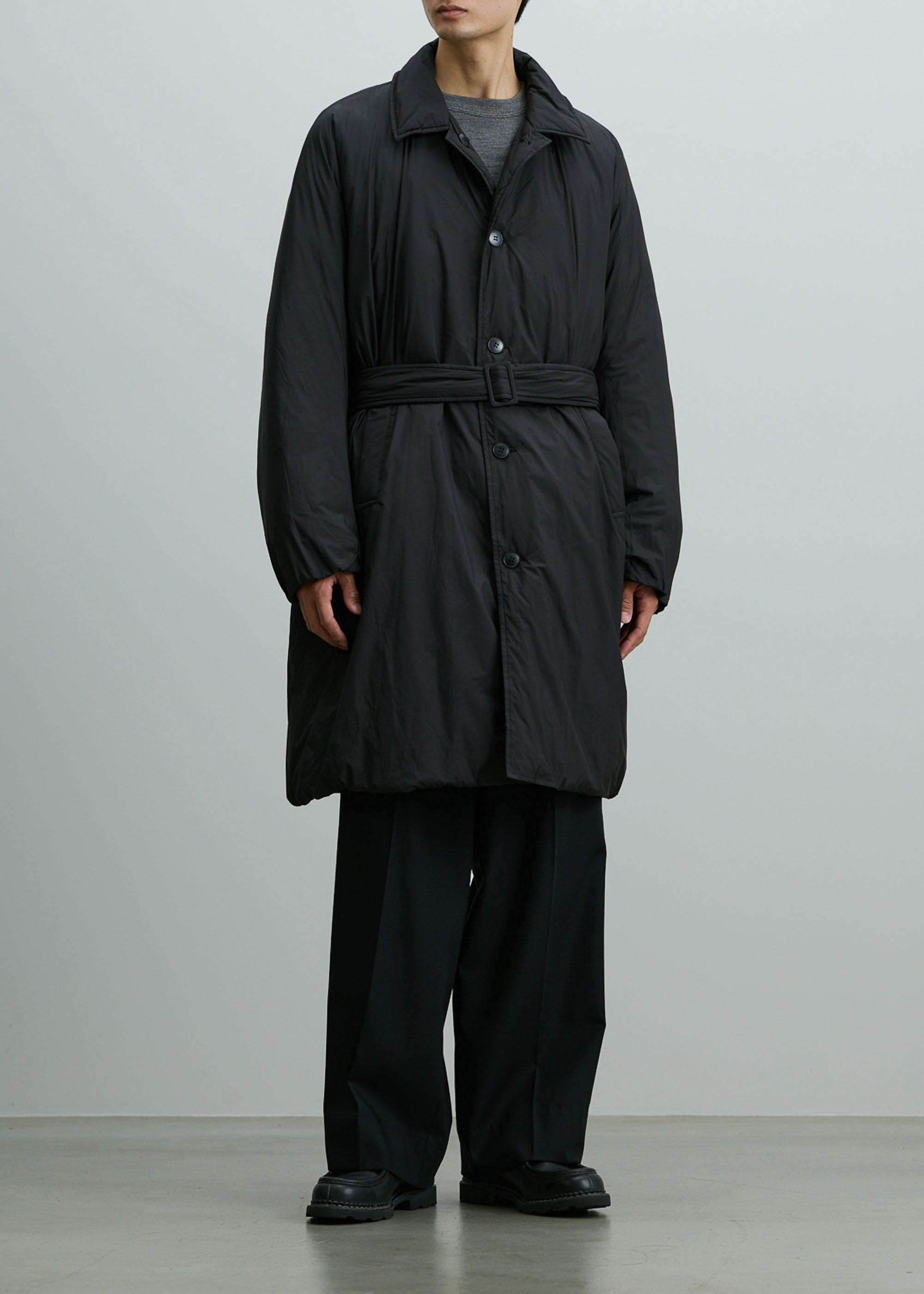 ウールツイルタックワイドストレートパンツ｜SOÉJU k - SOÉJU online store