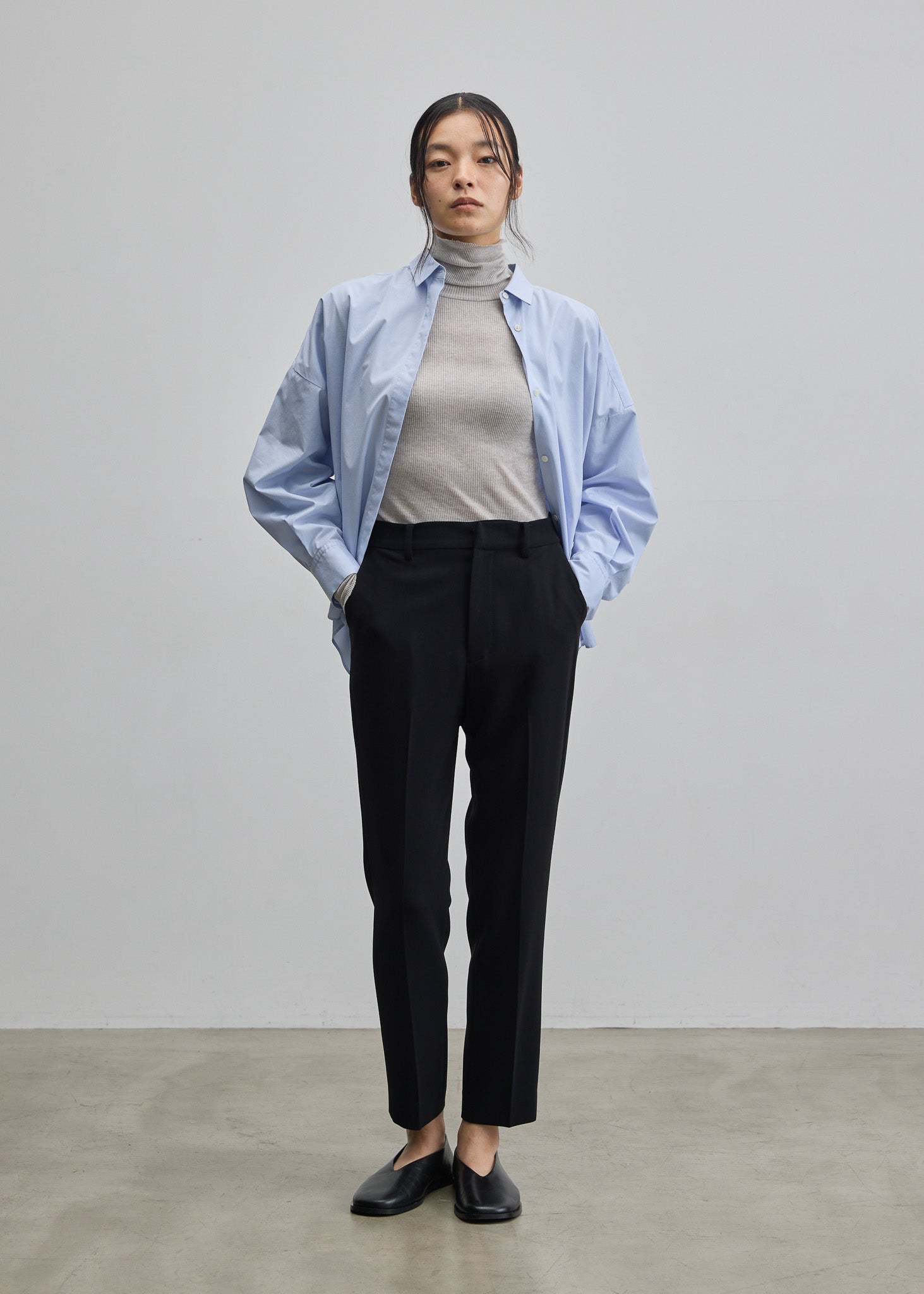 SOEJU ソージュ　カシミヤ混タートルネックカットソー　シアーカットソー カシミヤ混タートルネックカットソー - SOÉJU online store