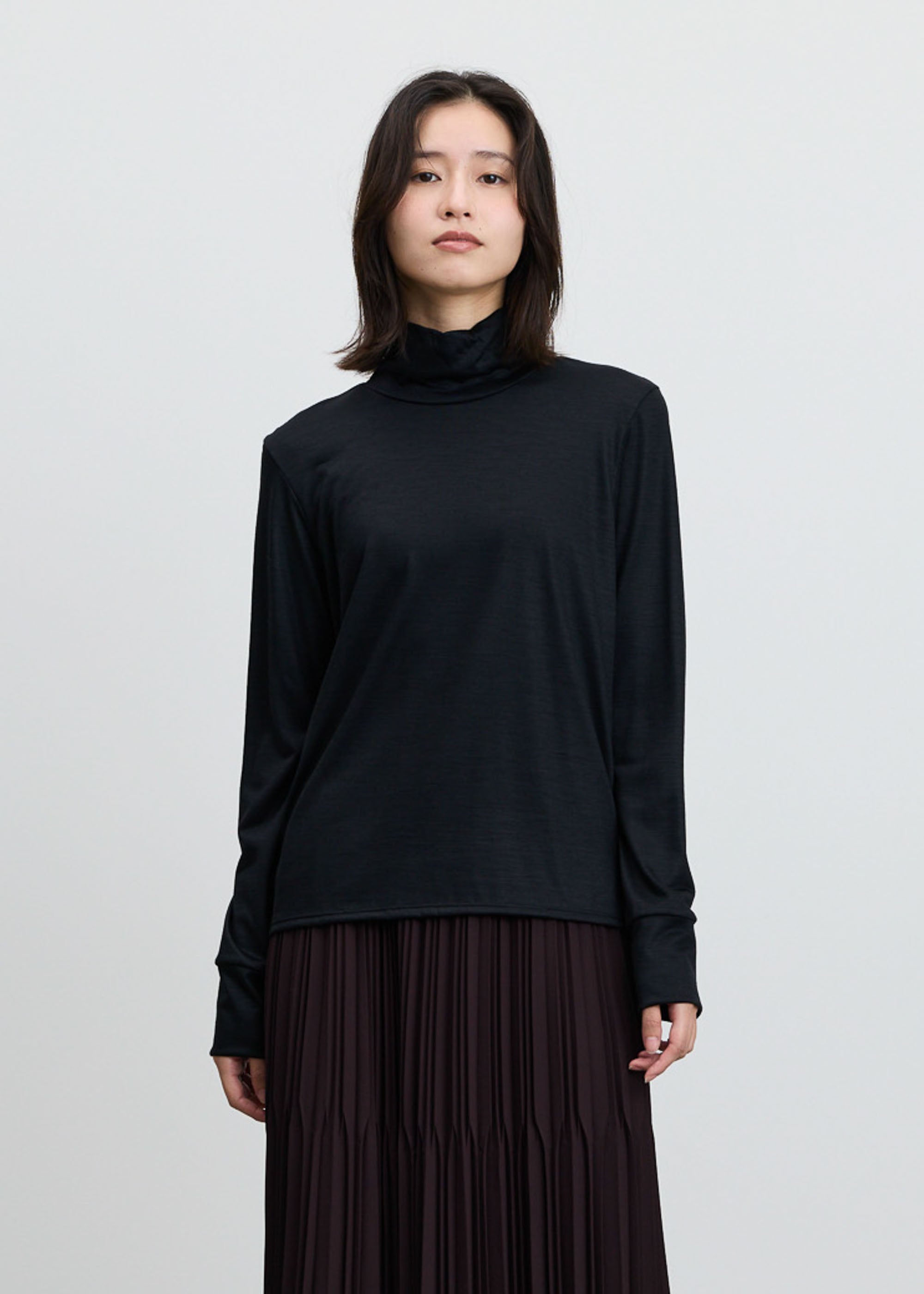 クリアウールタートルネックカットソー - SOÉJU online store｜上質な