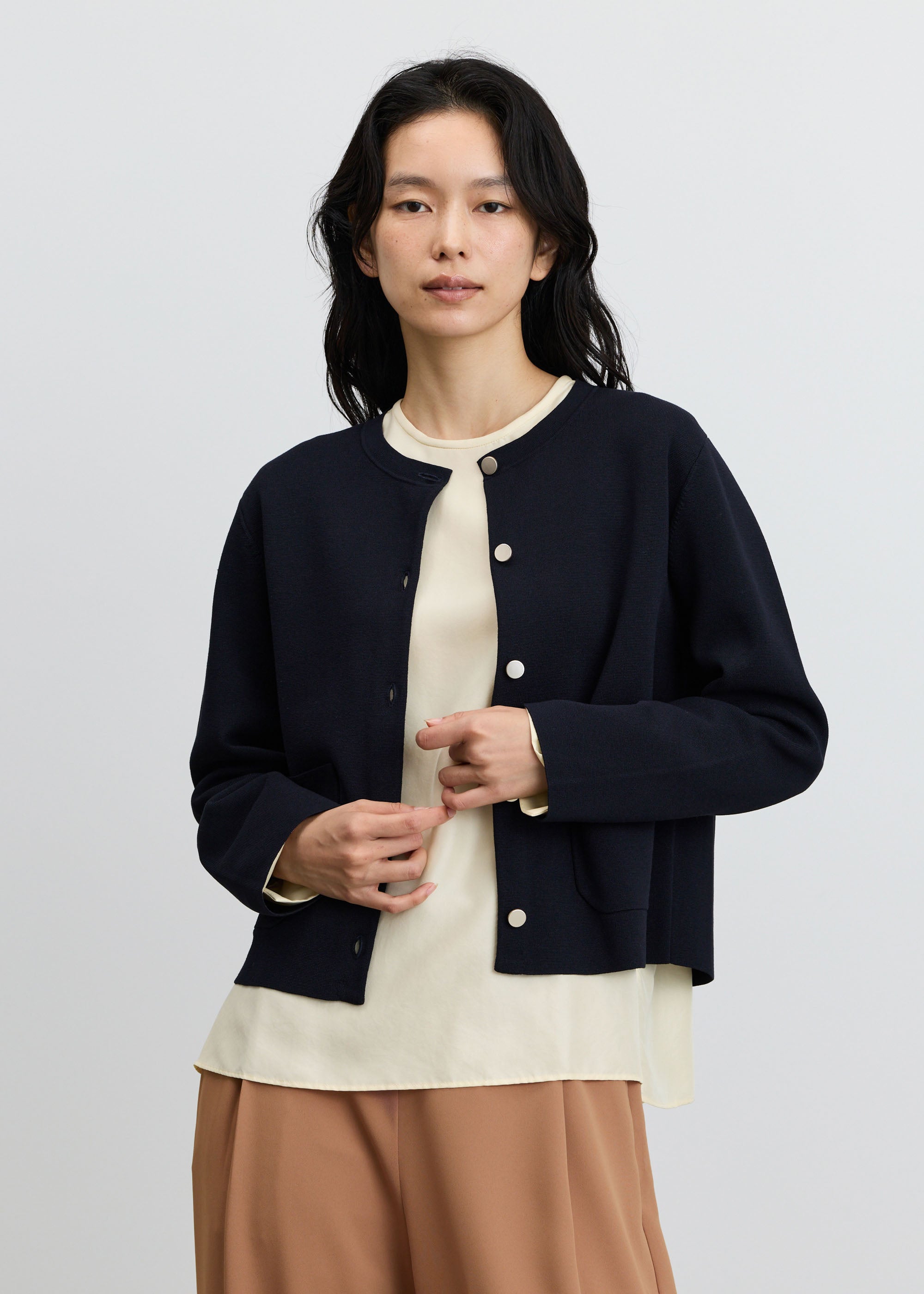 ミラノリブニットジャケット - SOÉJU online store｜上質な大人の女性