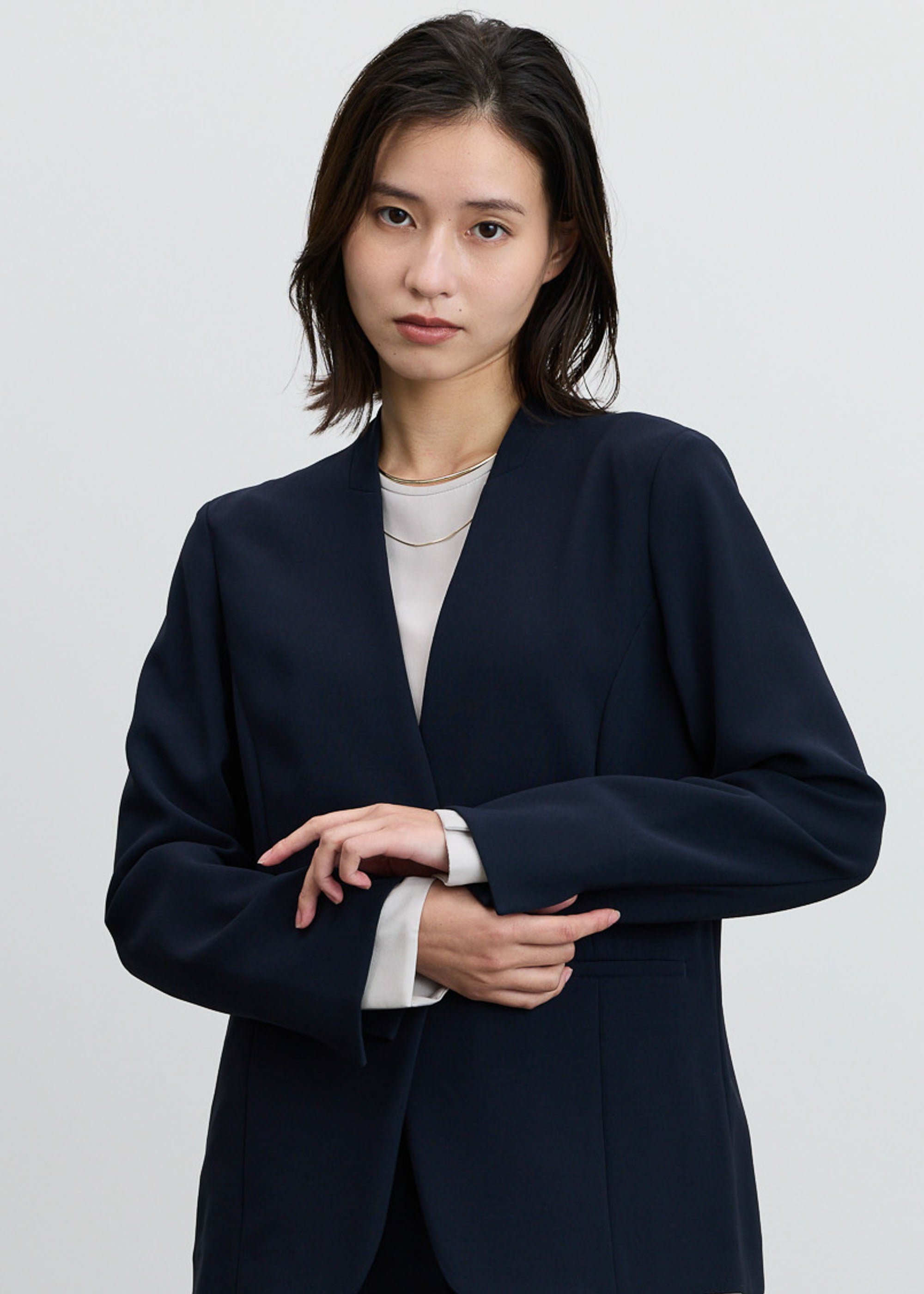 ノーカラージャケット - SOÉJU online store｜上質な大人の女性のため
