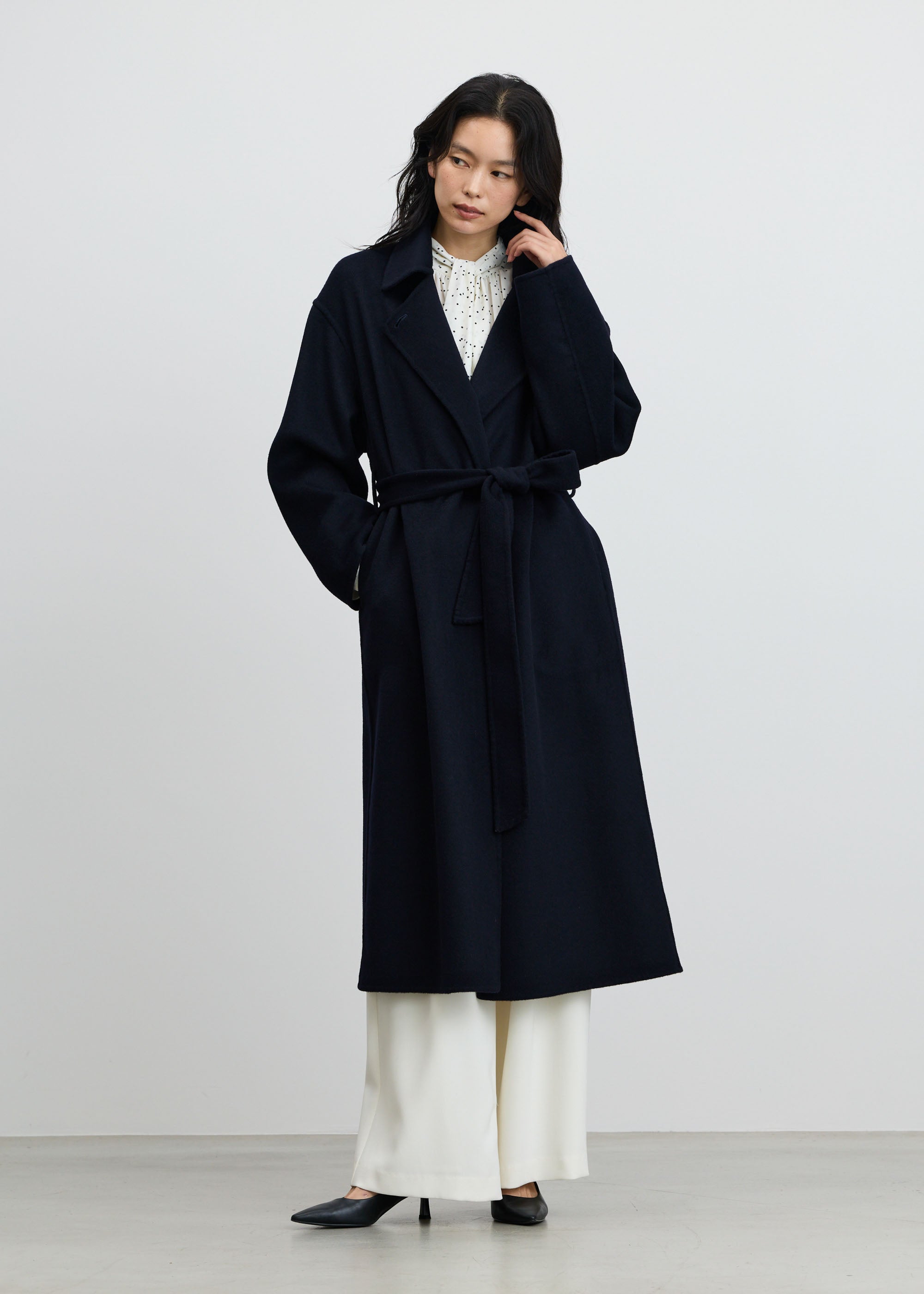ウールカシミヤテーラードロングコート - SOÉJU online store｜上質な