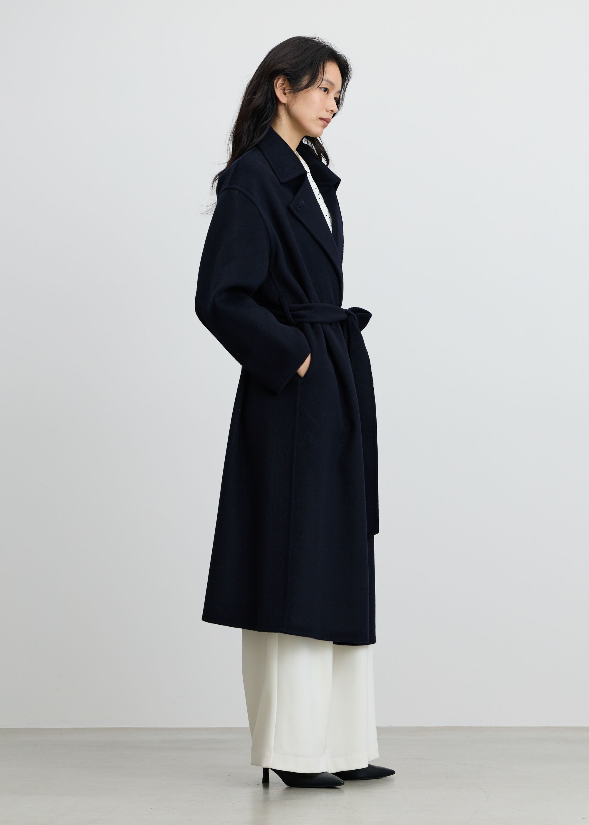 ウールカシミヤテーラードロングコート - SOÉJU online store｜上質な