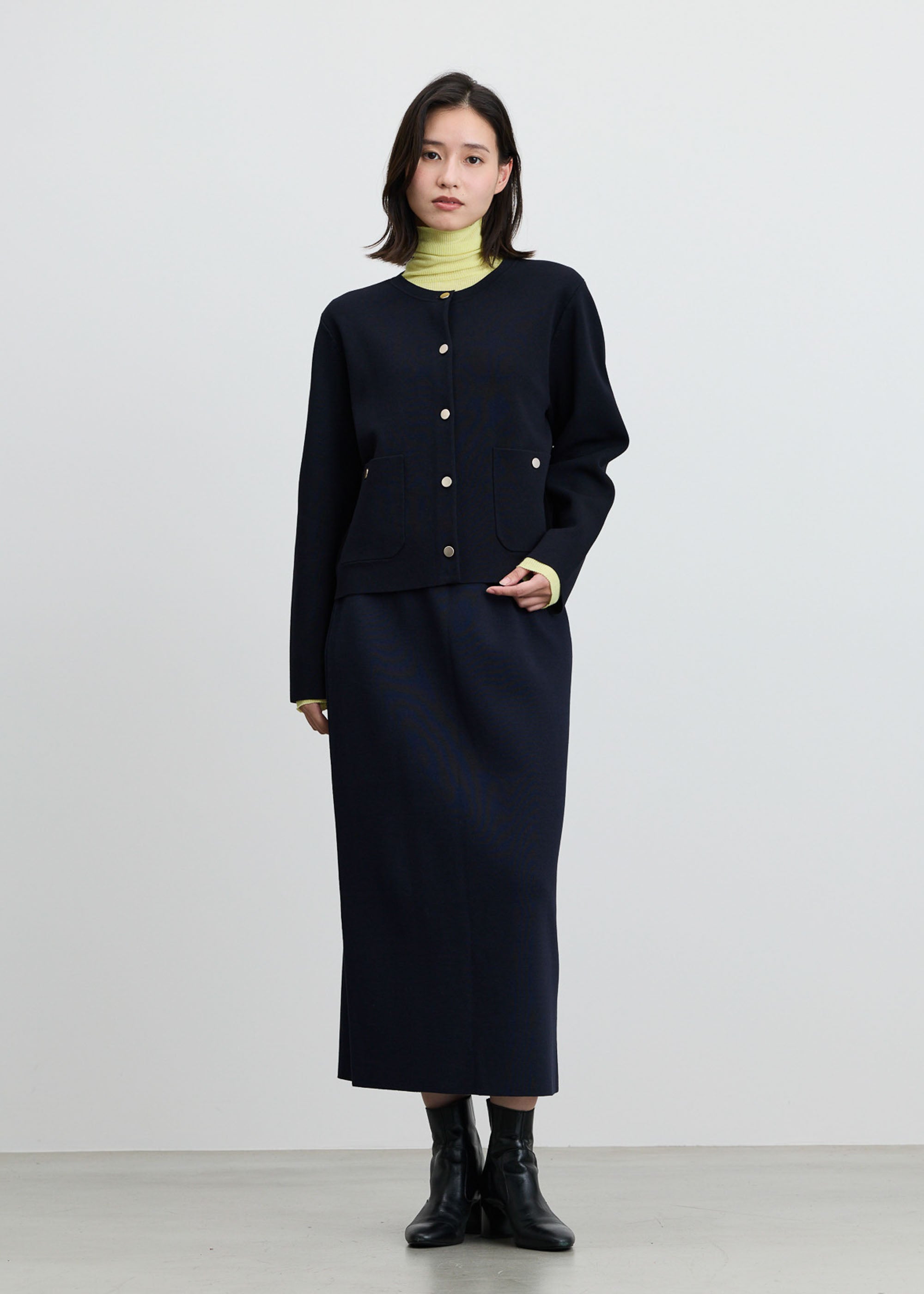 ミラノリブニットジャケット - SOÉJU online store｜上質な大人の女性