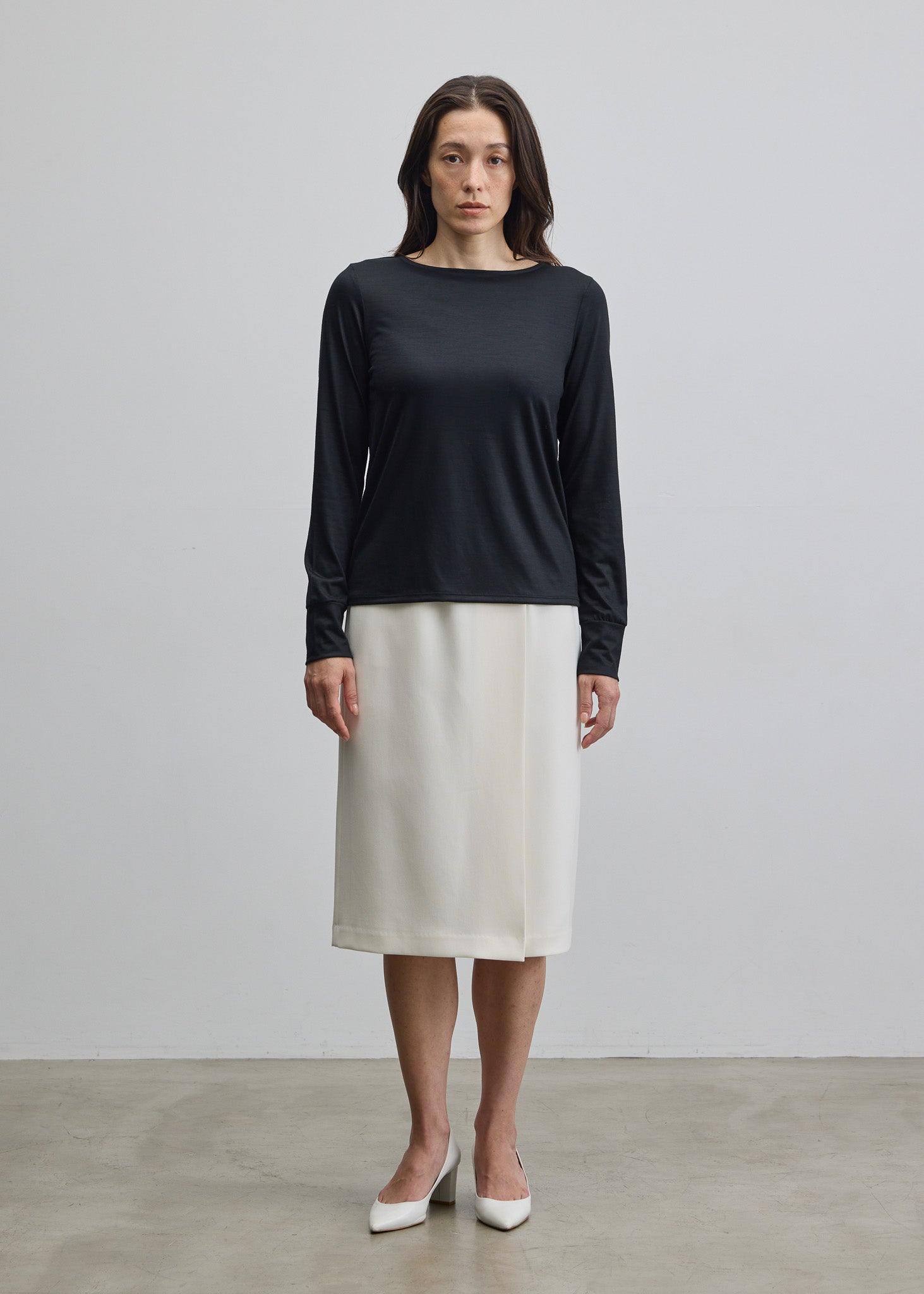 クリアウールクルーネックカットソー - SOÉJU online store｜上質な