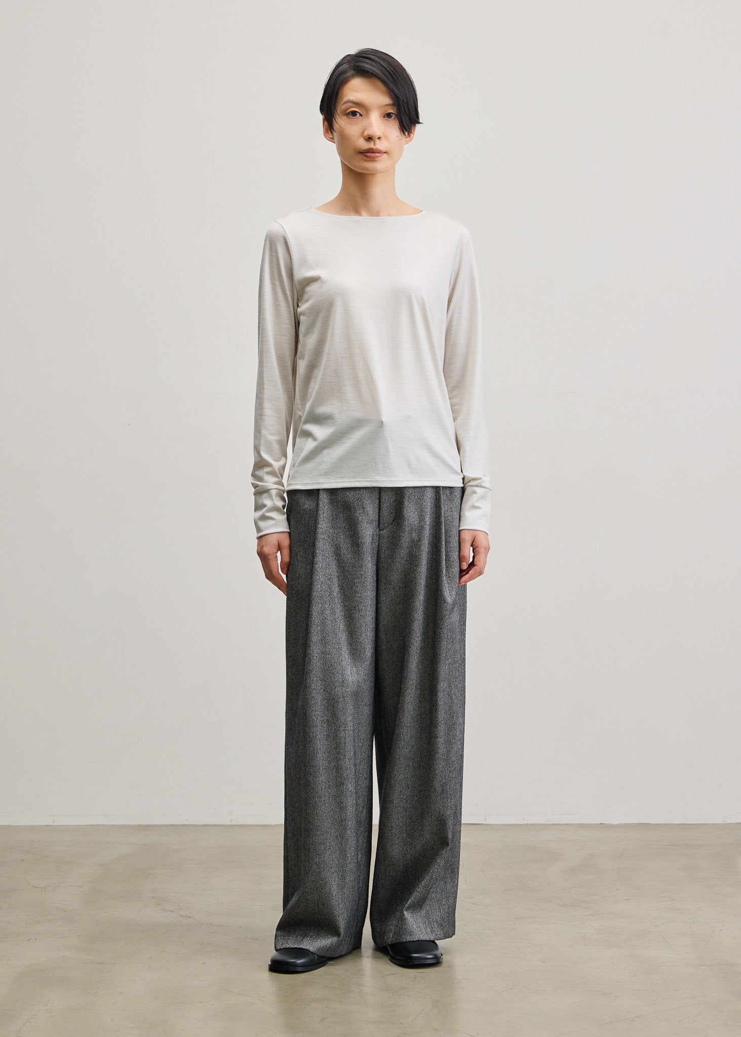 クリアウールクルーネックカットソー - SOÉJU online store｜上質な