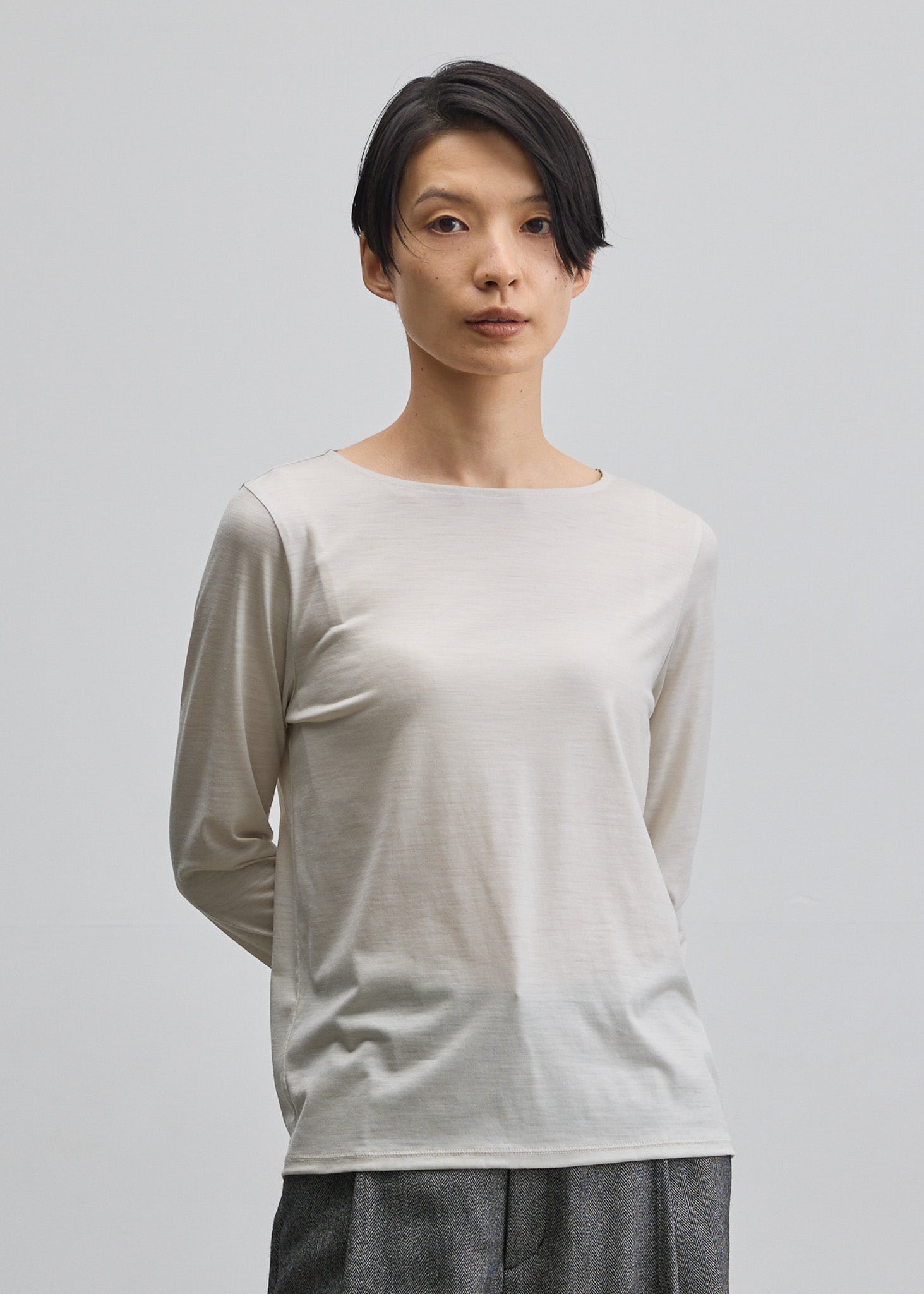 クリアウールクルーネックカットソー - SOÉJU online store｜上質な