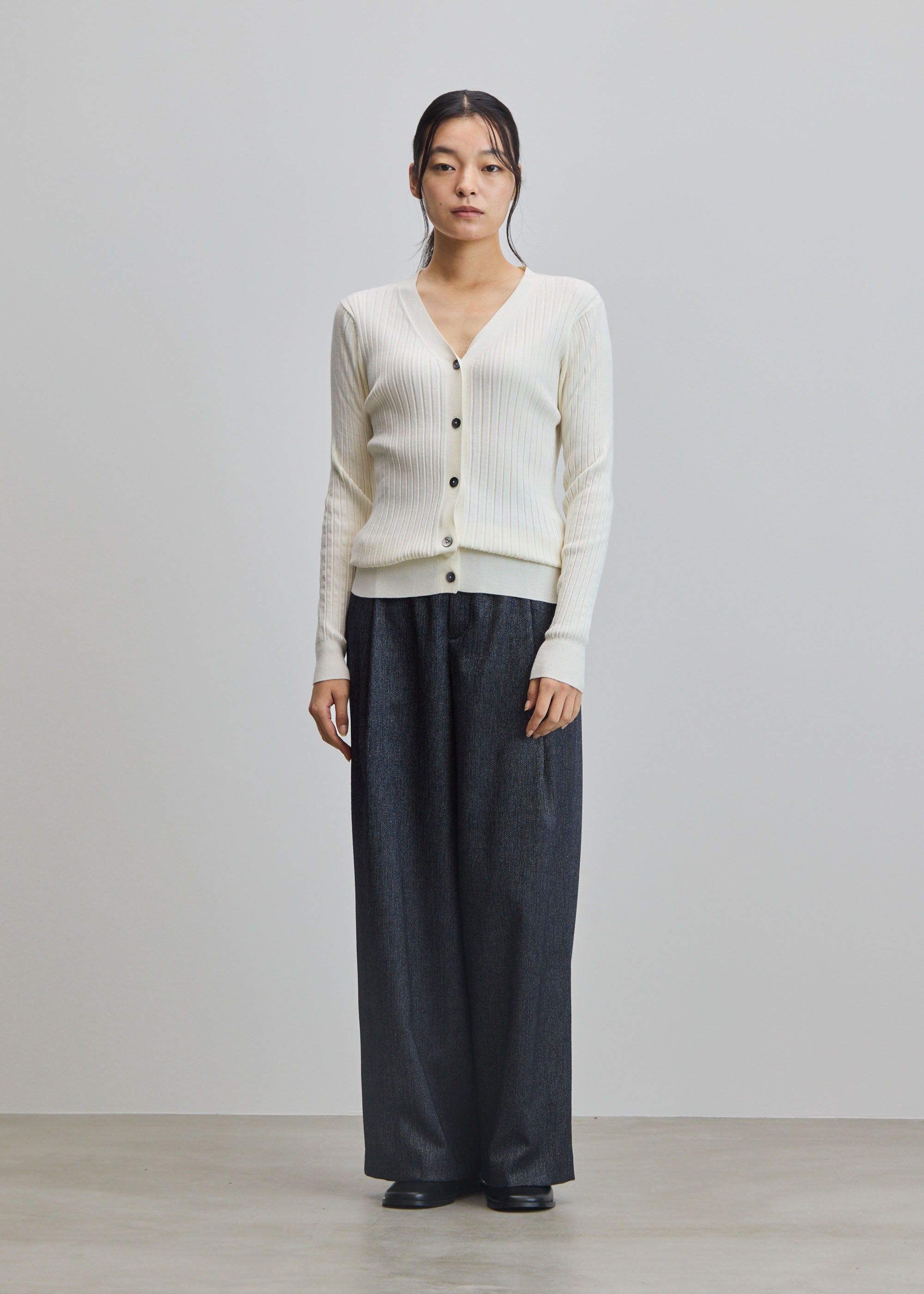 ヘリンボーンタックワイドパンツ - SOÉJU online store｜上質な