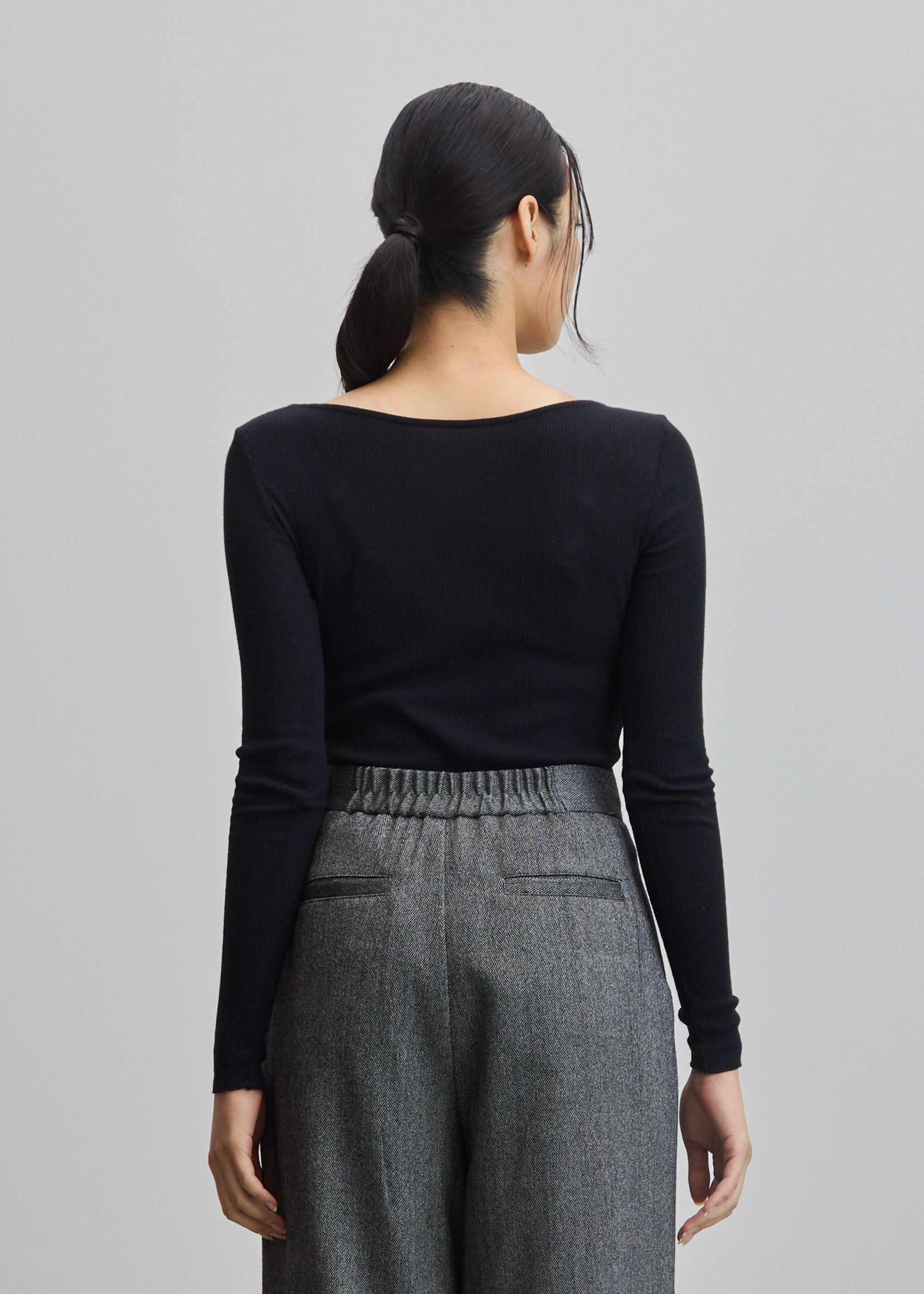 カシミヤ混2WAYカットソー