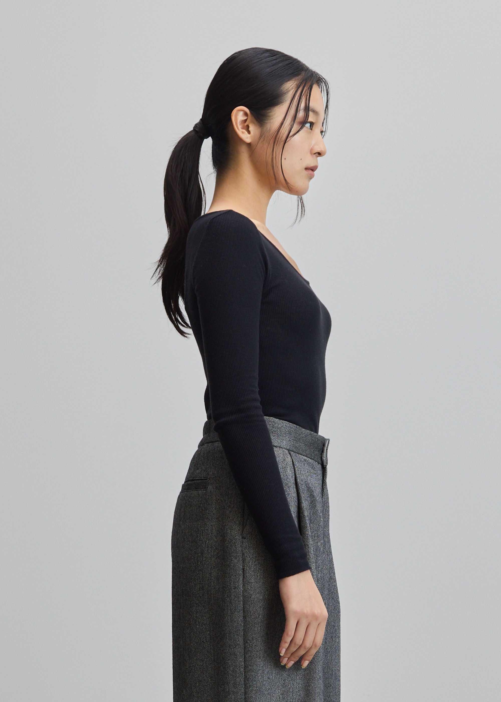 カシミヤ混2WAYカットソー - SOÉJU online store｜上質な大人の