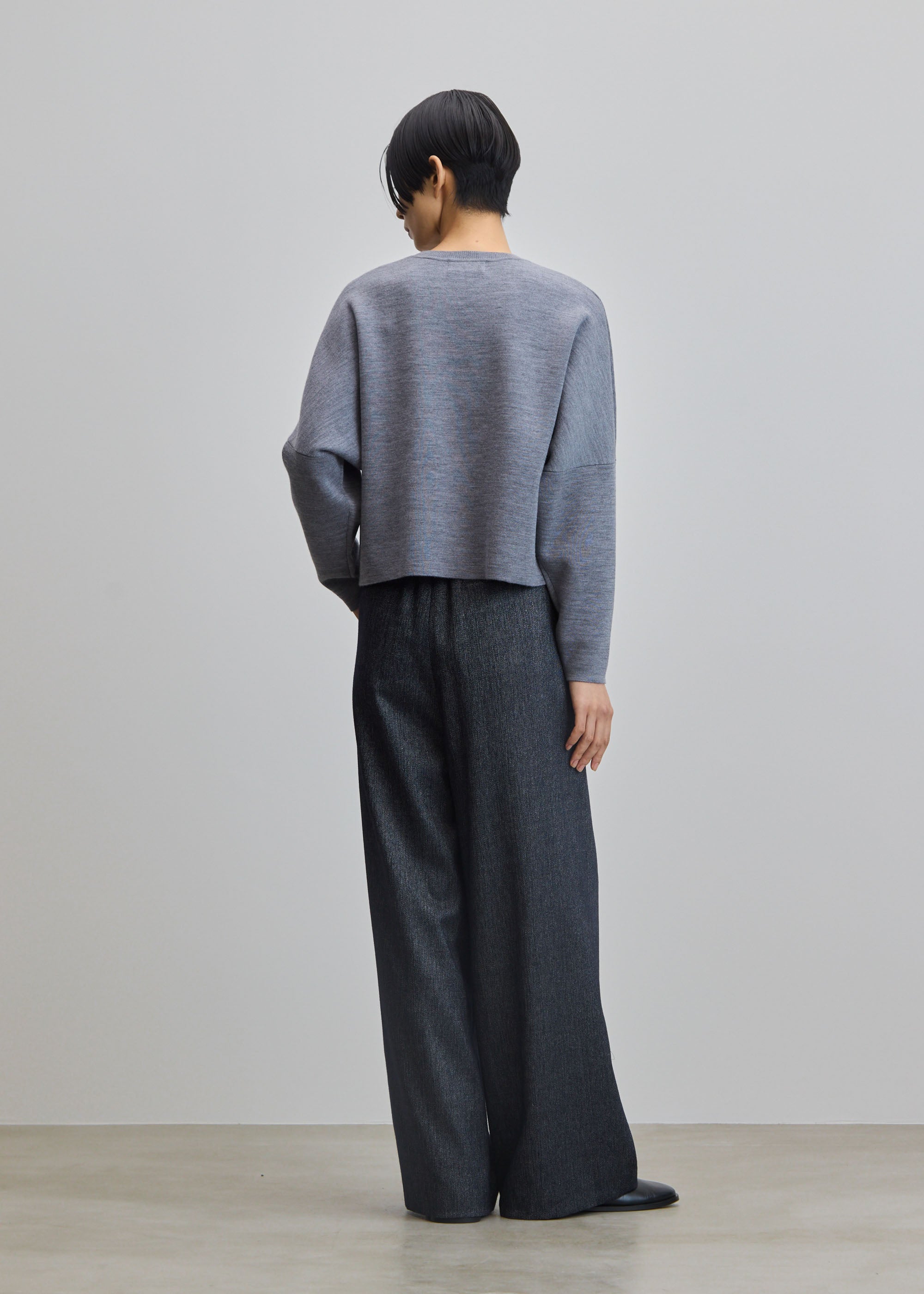 ヘリンボーンタックワイドパンツ - SOÉJU online store｜上質な大人の