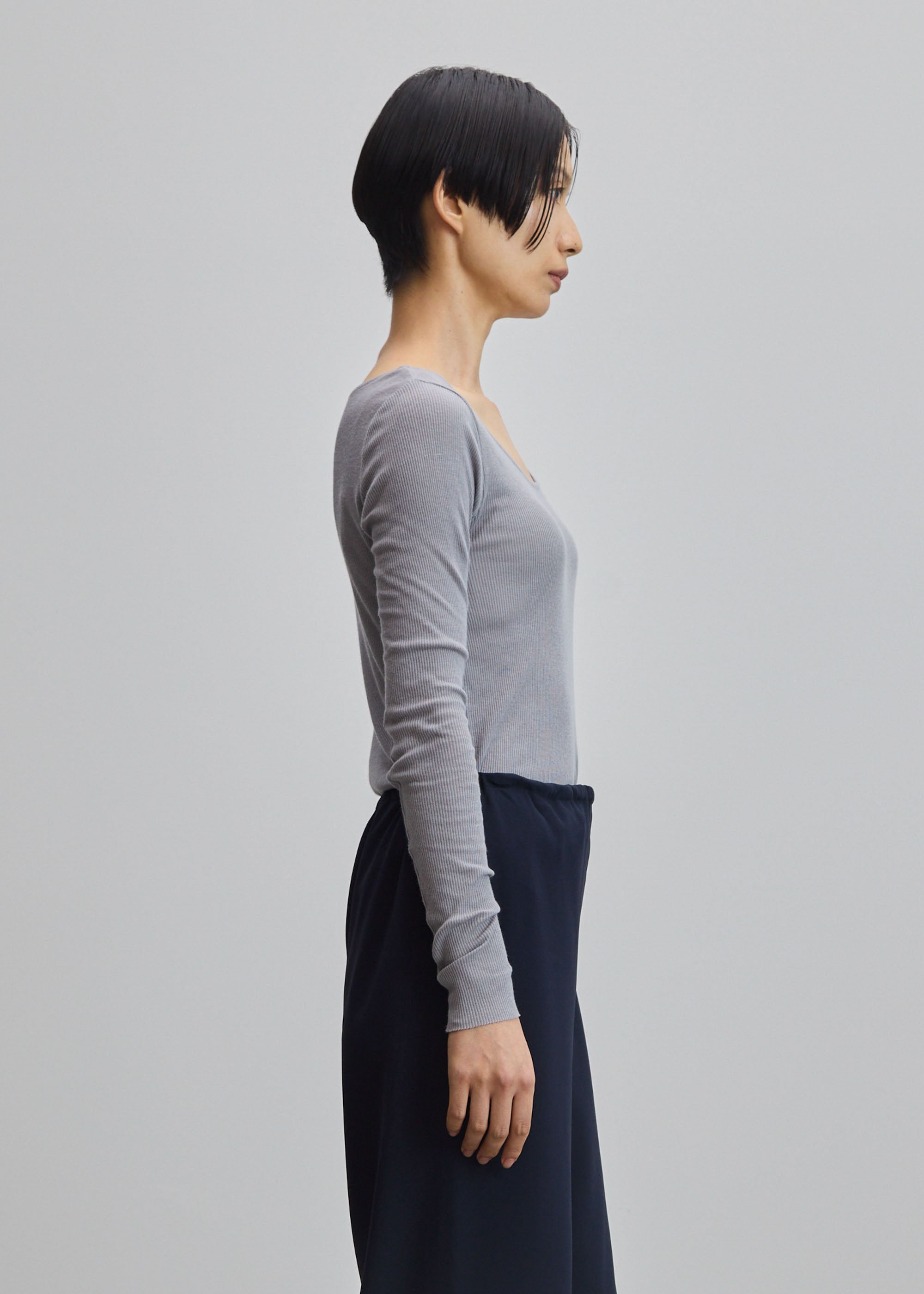 カシミヤ混2WAYカットソー